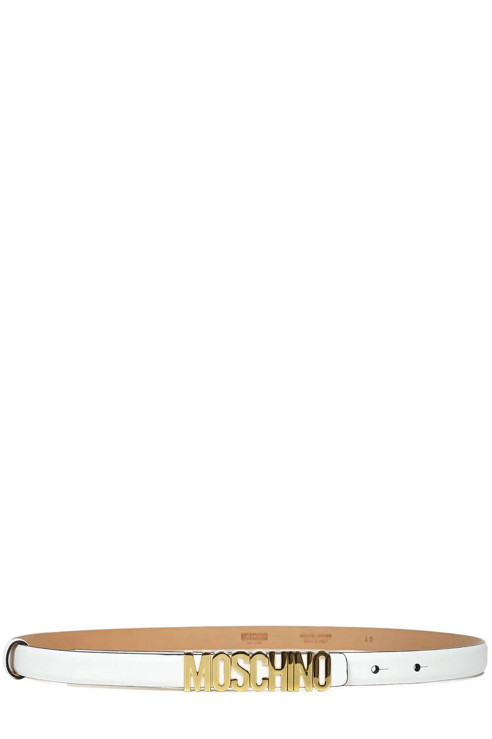 MOSCHINO Cintura piccola con lettering lucido 8008 8001-A0001