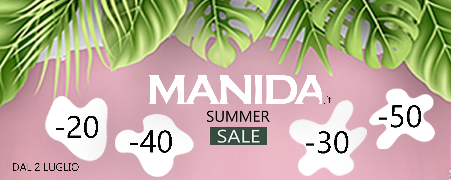 Saldi Estivi con sconti fino al 50%
