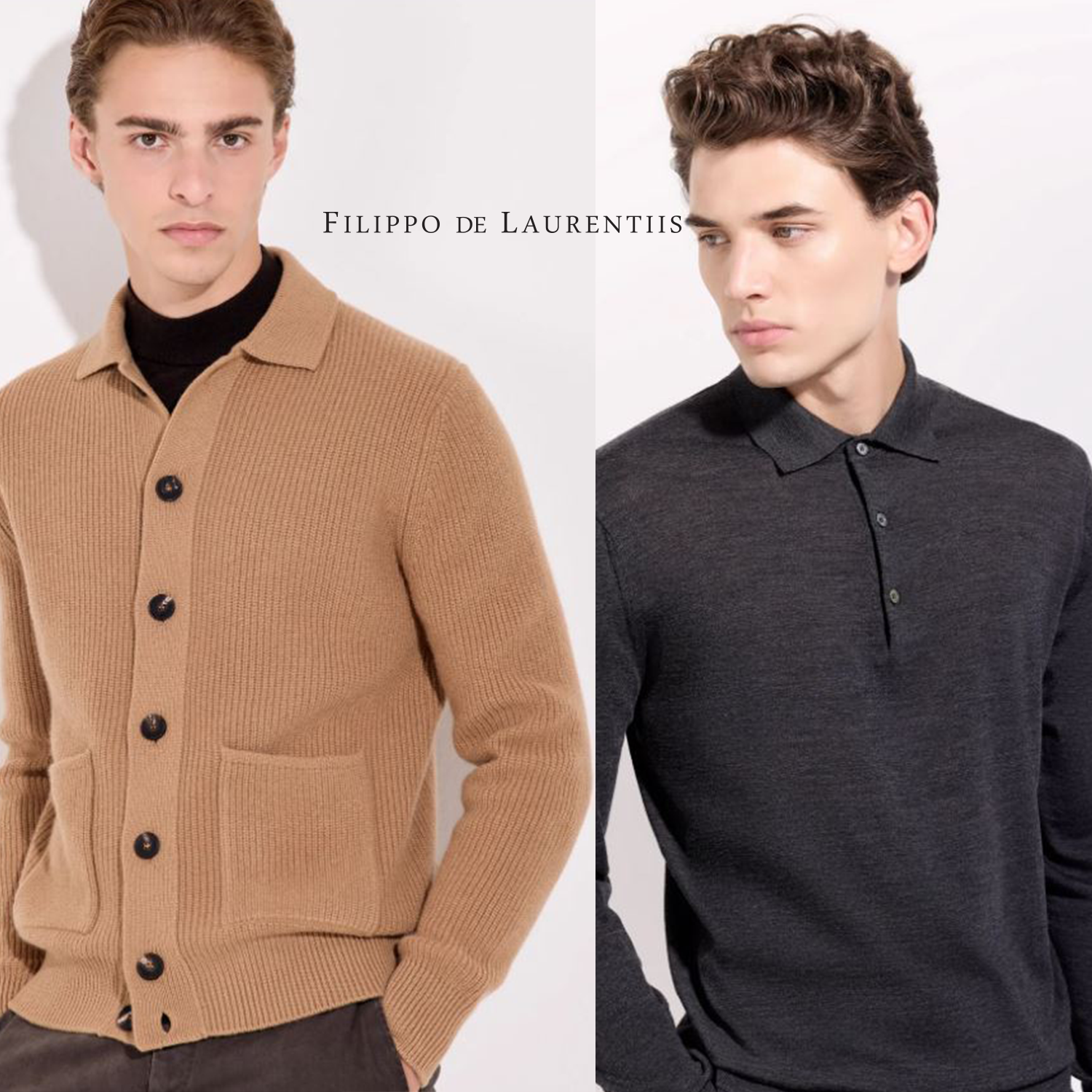 Maglie maglioni e camicie Filippo de Laurentiis in lana, seta, cashmere, cardigan, lupetto, dolcevita, giubbotto 