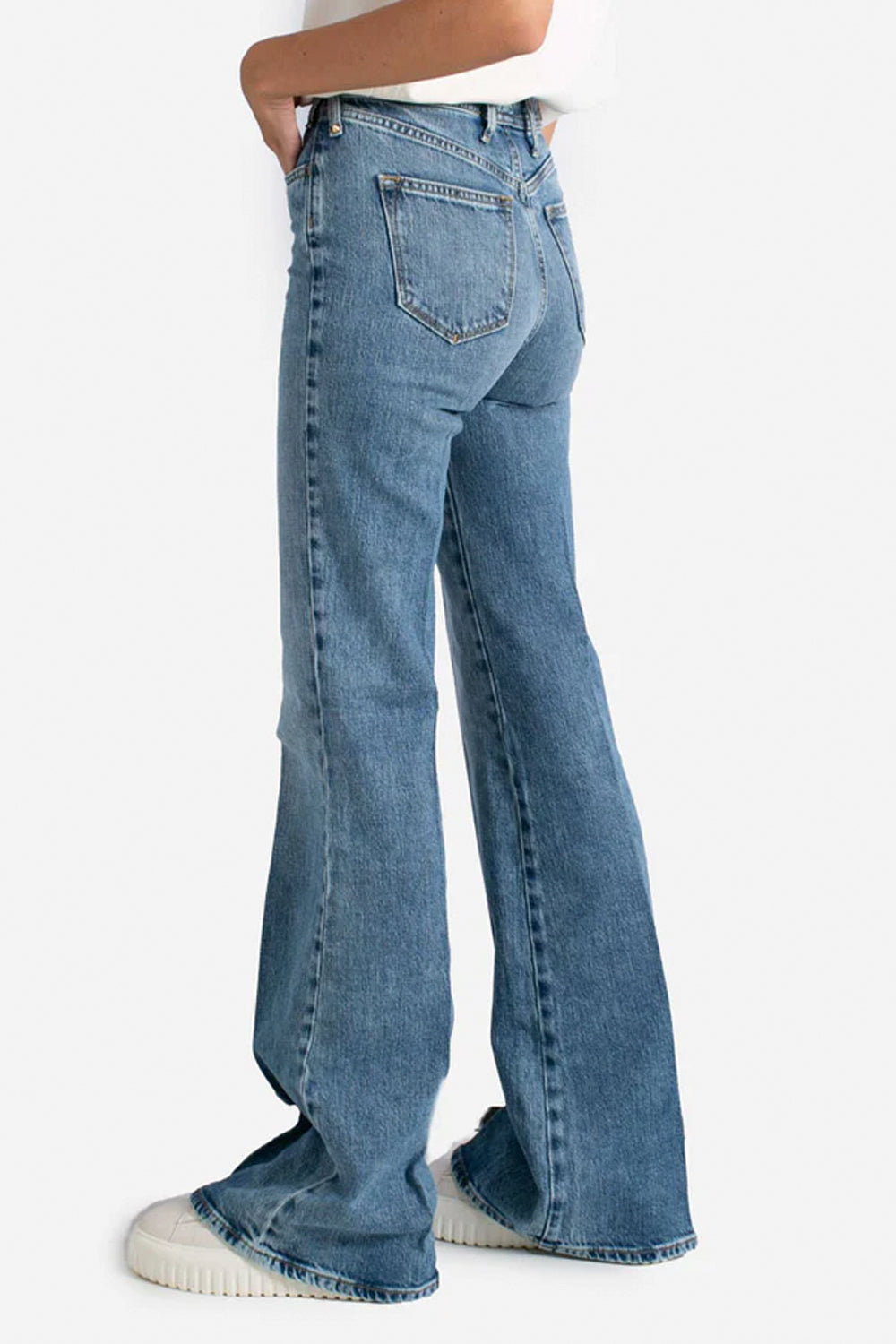 CYCLE Jeans Flaire Vita Alta - Colore Blu Chiaro Vintage