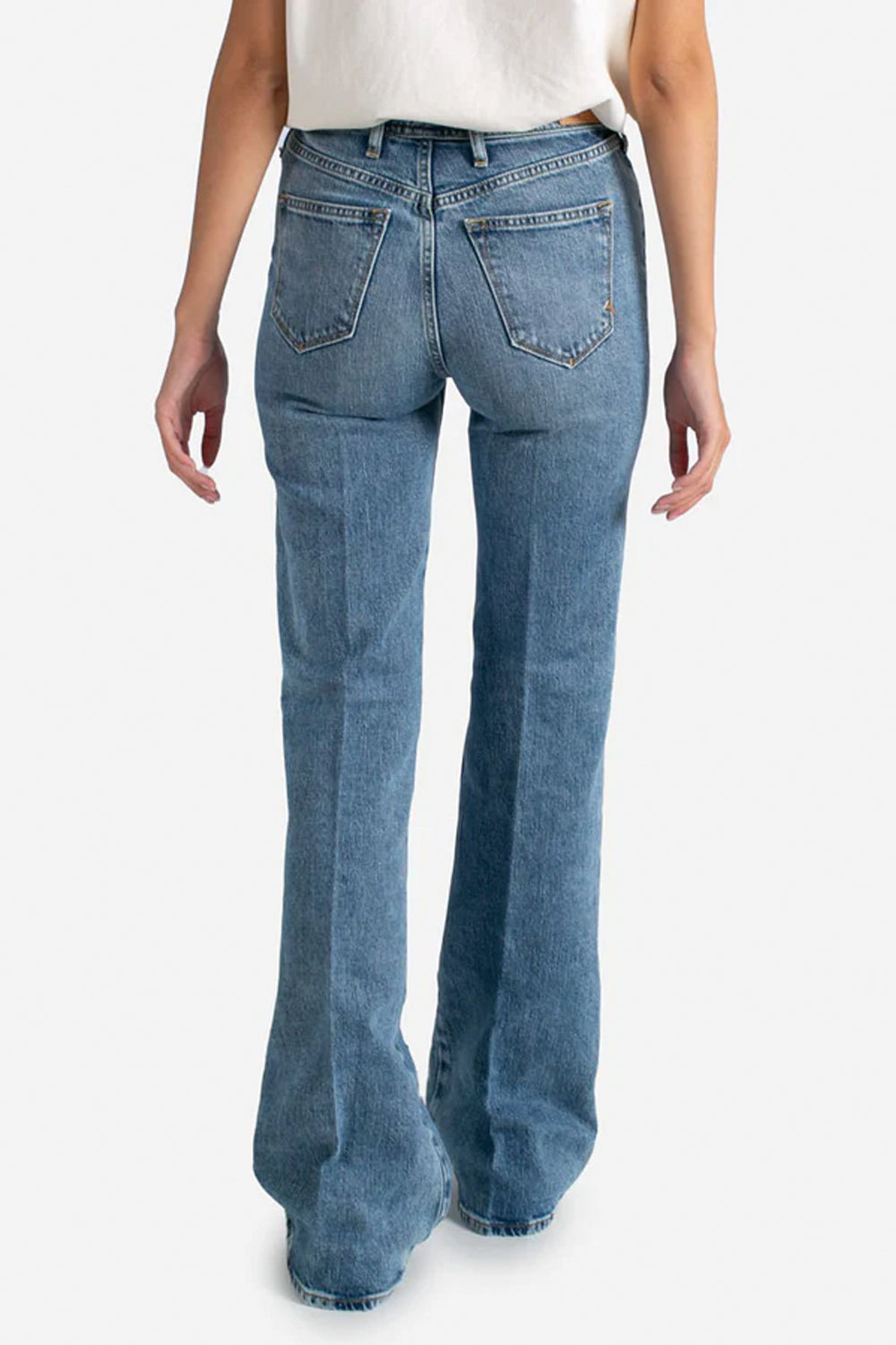 CYCLE Jeans Flaire Vita Alta - Colore Blu Chiaro Vintage