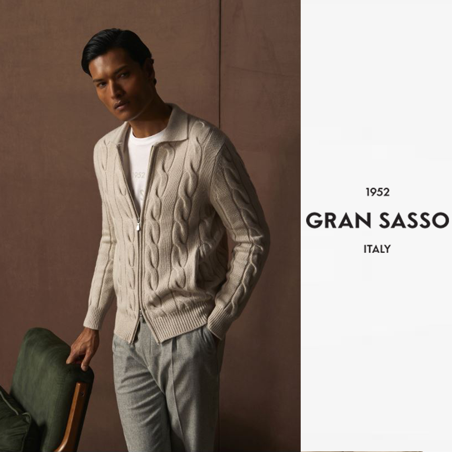 Gran Sasso maglioni polo in cotone in lana in jersey filo di scozia lupetti cardigan maglie in alcantare polo in camoscio e fresco lana Gran Sasso