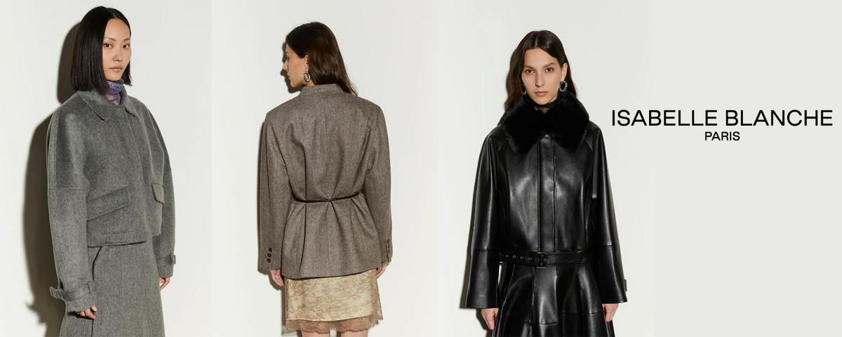 Isabelle blanche scopri la nuovissima collezione. Isabelle balnche è sinonimo di tendenza e di volumi sperimentali Isabelle Blanche