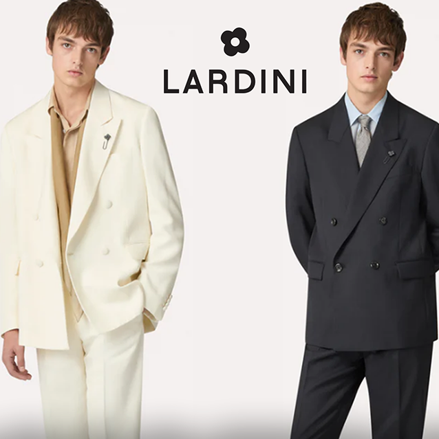 Lardini giacche doppio petto e monopetto abiti smocking Lardini