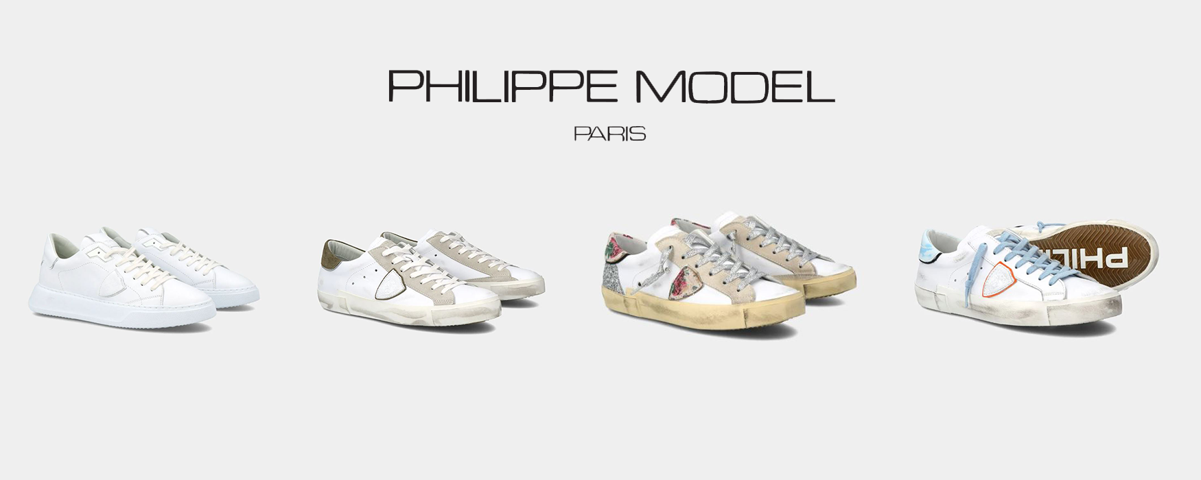 Philippe Model. Sneakers artigianali fatte a mano in pelle personalizzate dal famoso scudetto laterale cucito a mano come simbolo del made in italy.Philippe Model Tropez, Philippe Model Paris e i nuovi modelli Philippe Model Temple Eze tylu tzlu btlu btld