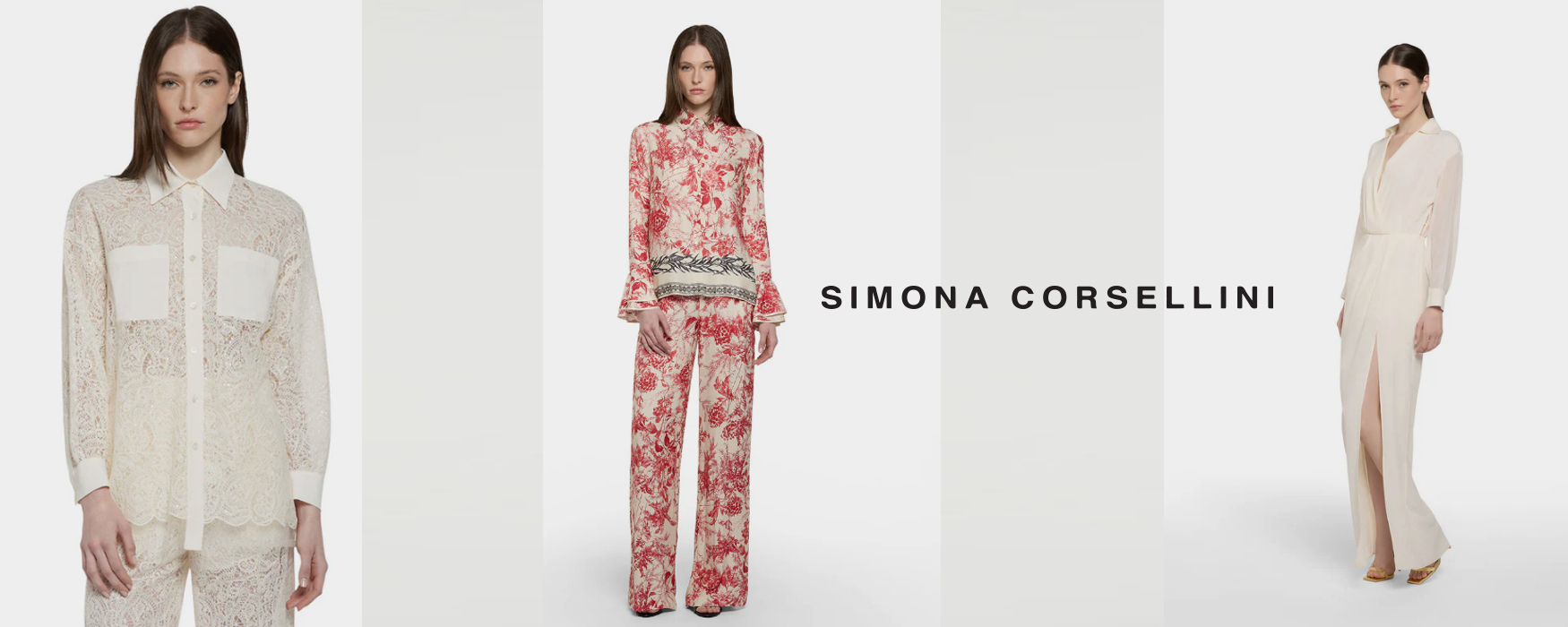 Simona Corsellini abiti tailleur camiciette blusa pantaloni a zampa pantaloni trobetta giacche cappotti trench spolverini top Simona Corsellini