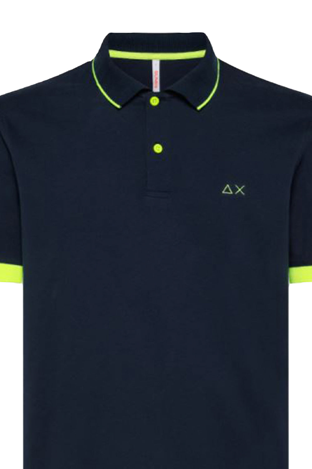 Polo con profili a contrasto fluo - SUN 68 Polo SUN 68   