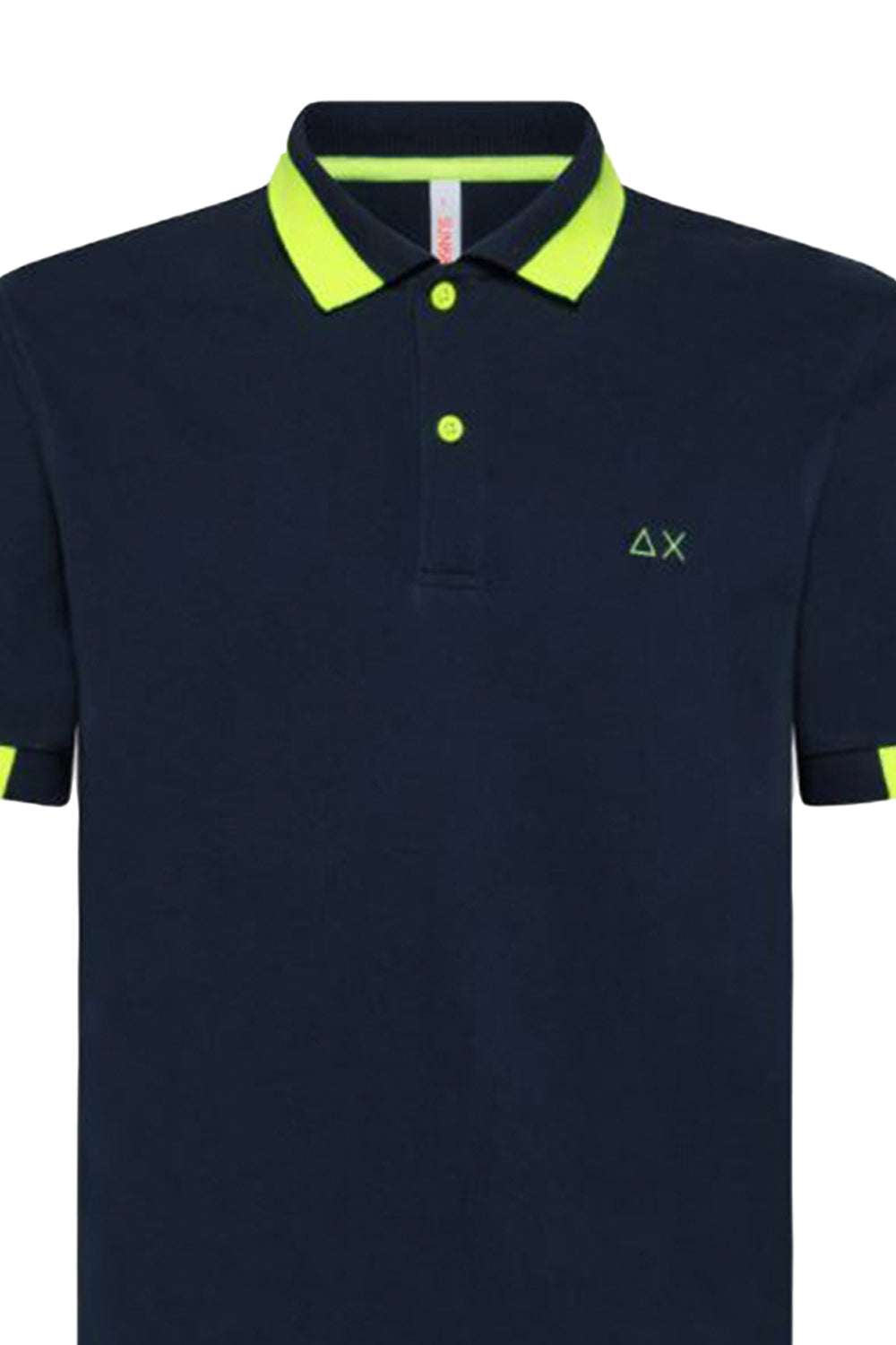 Polo con profili a contrasto fluo - SUN68 SUN 68