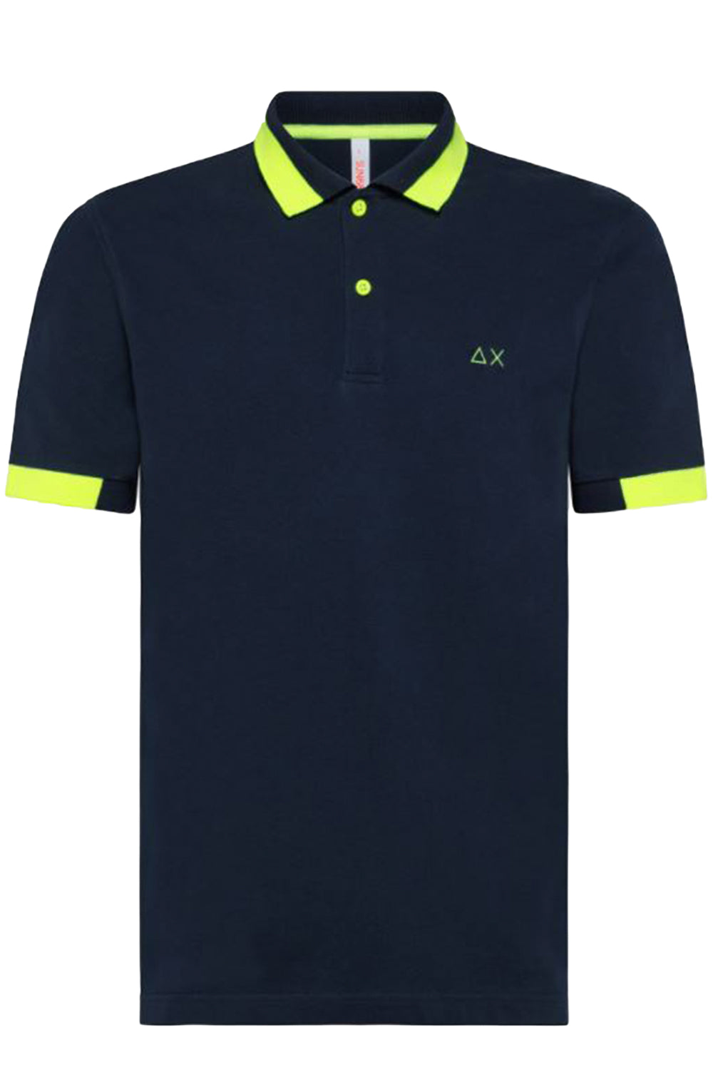 Polo con profili a contrasto fluo - SUN68 SUN 68