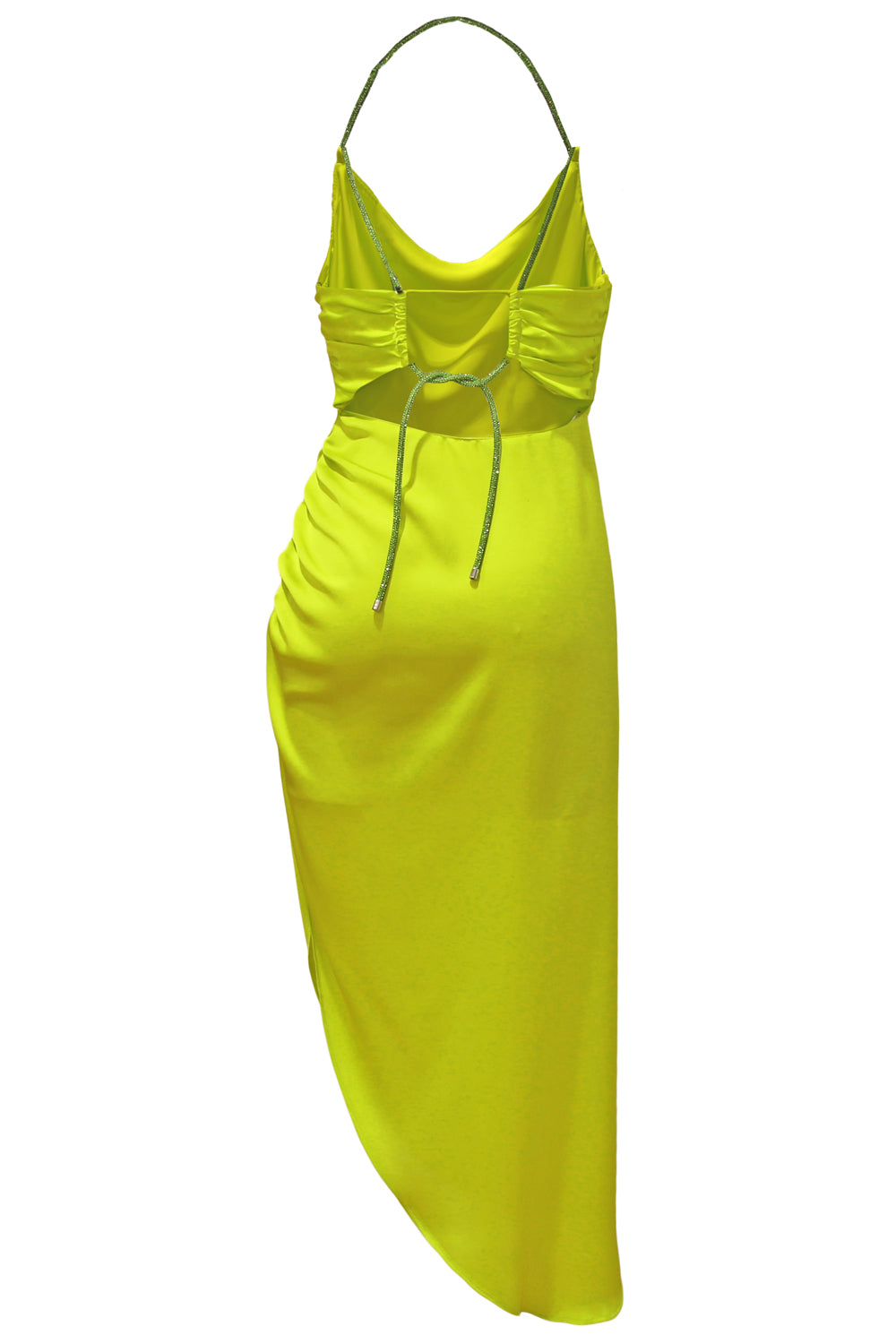 SIMONA CORSELLINI Abito in satin asimmetrico