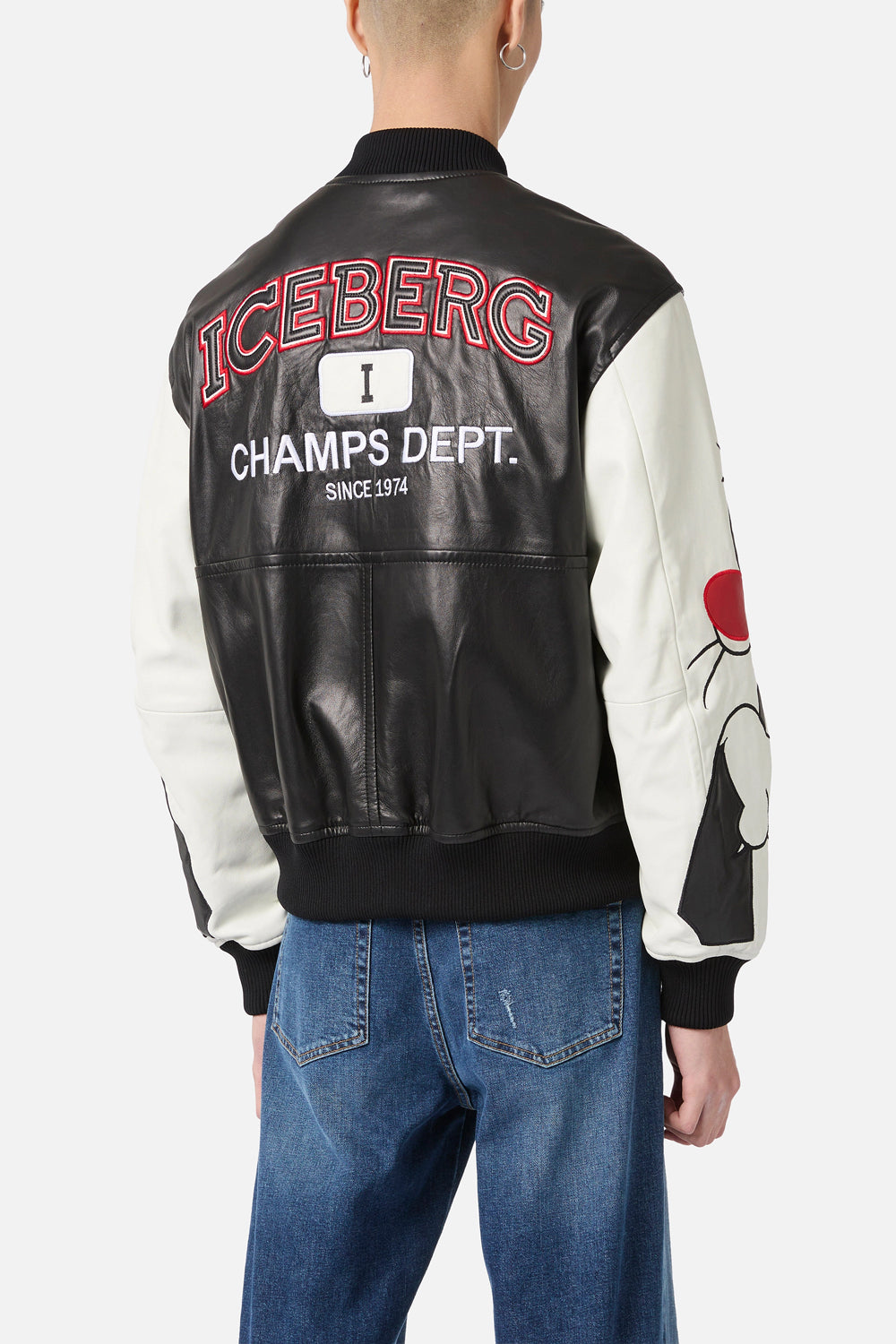 ICEBERG Giubbotto bomber in pelle