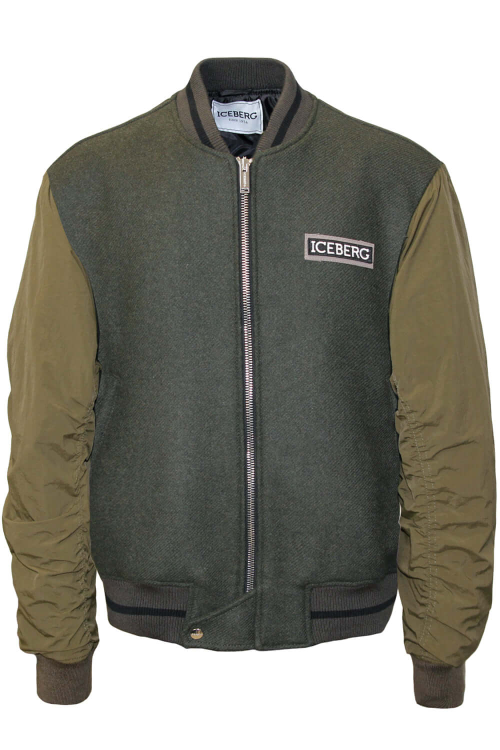 ICEBERG Giubbotti in nylon e pelle ICEBERG