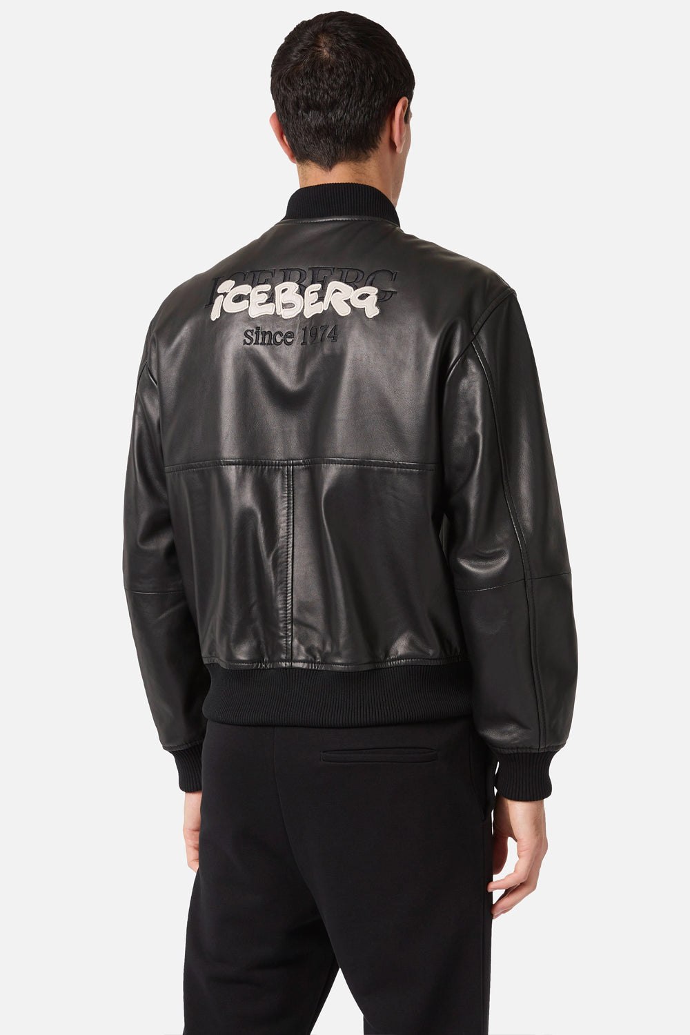 ICEBERG Giubbotto bomber in pelle