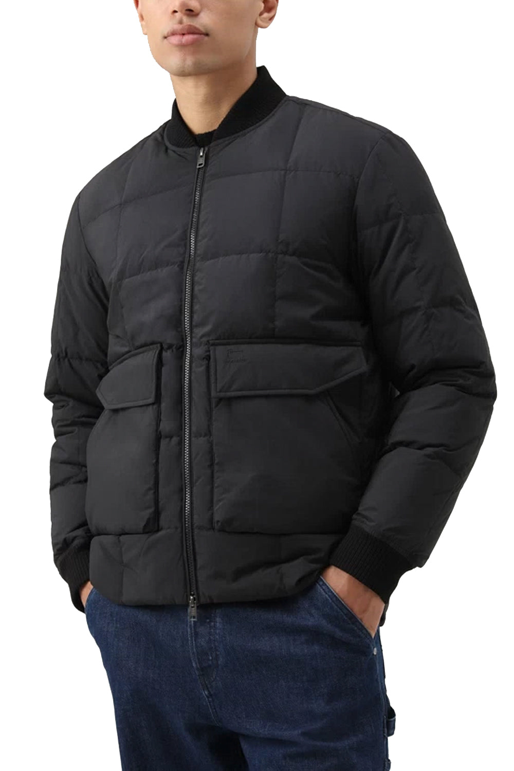 WOOLRICH Bomber Heritage Terrain in nylon Taslan Giubbotti e pelle WOOLRICH   