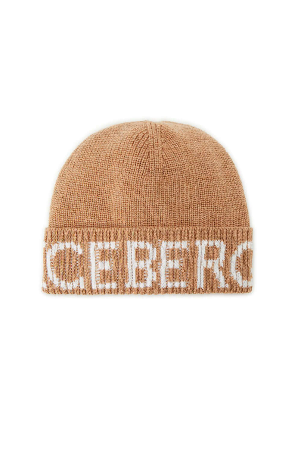 Cappello in lana merinos con logo a intarsio - ICEBERG Cappello ICEBERG   