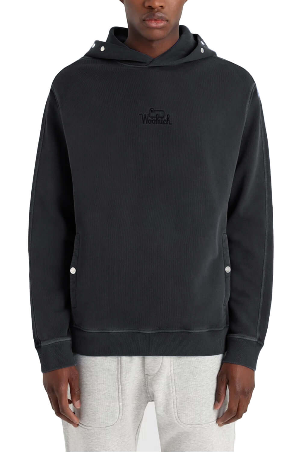 Felpa con Cappuccio in Cotone - WOOLRICH