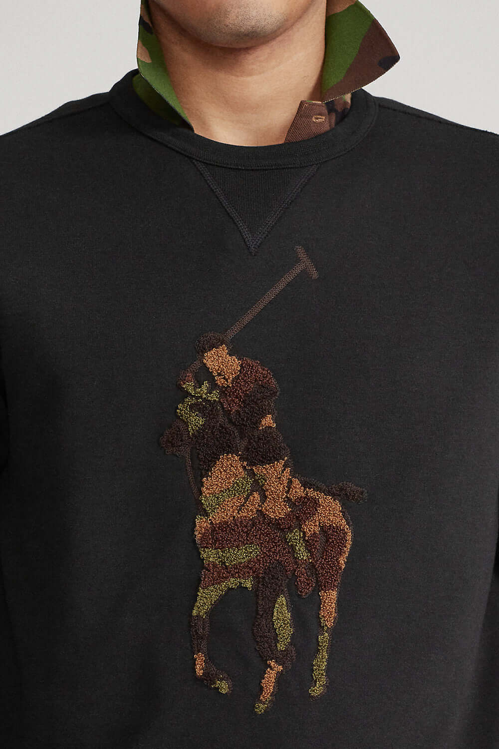 Felpa con ricamo camouflage - POLO RALPH LAUREN Felpa POLO RALPH LAUREN   