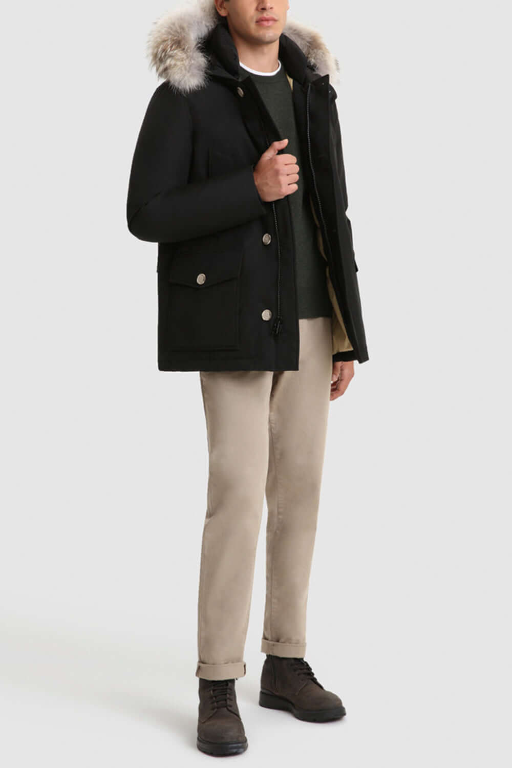 Giubbotto Arctic Anorak con Pelliccia Rimovibile - WOOLRICH