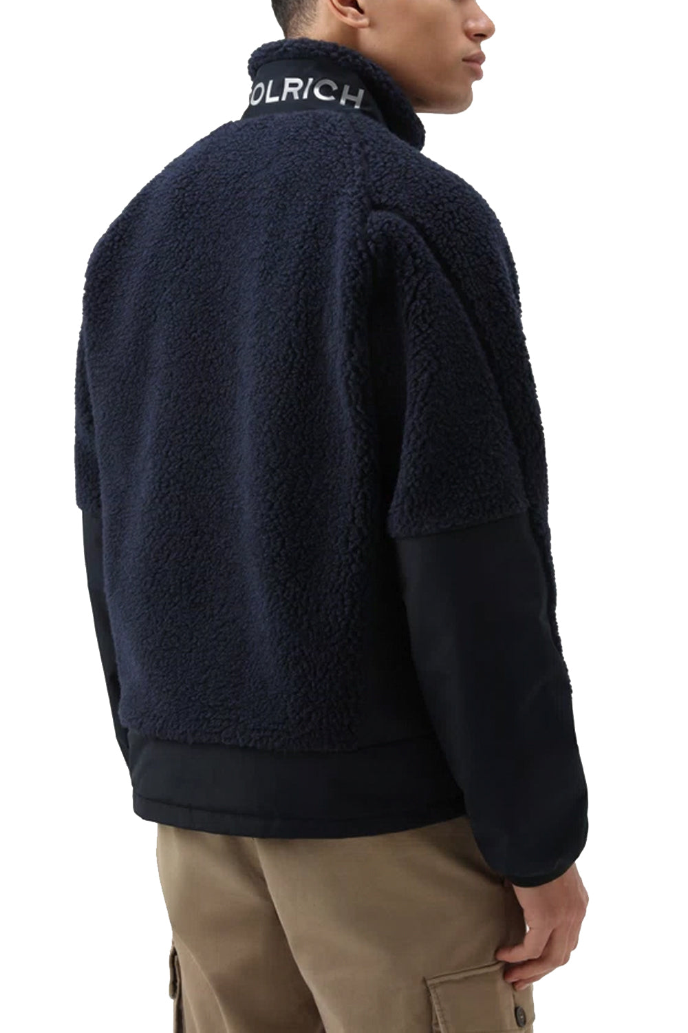 WOOLRICH Giacca Ibrida in Lana Sherpa Riciclata