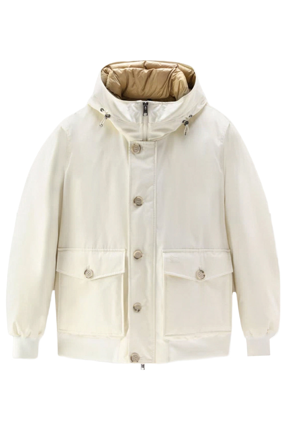 WOOLRICH Giacca corta Byrd imbottita con cappuccio