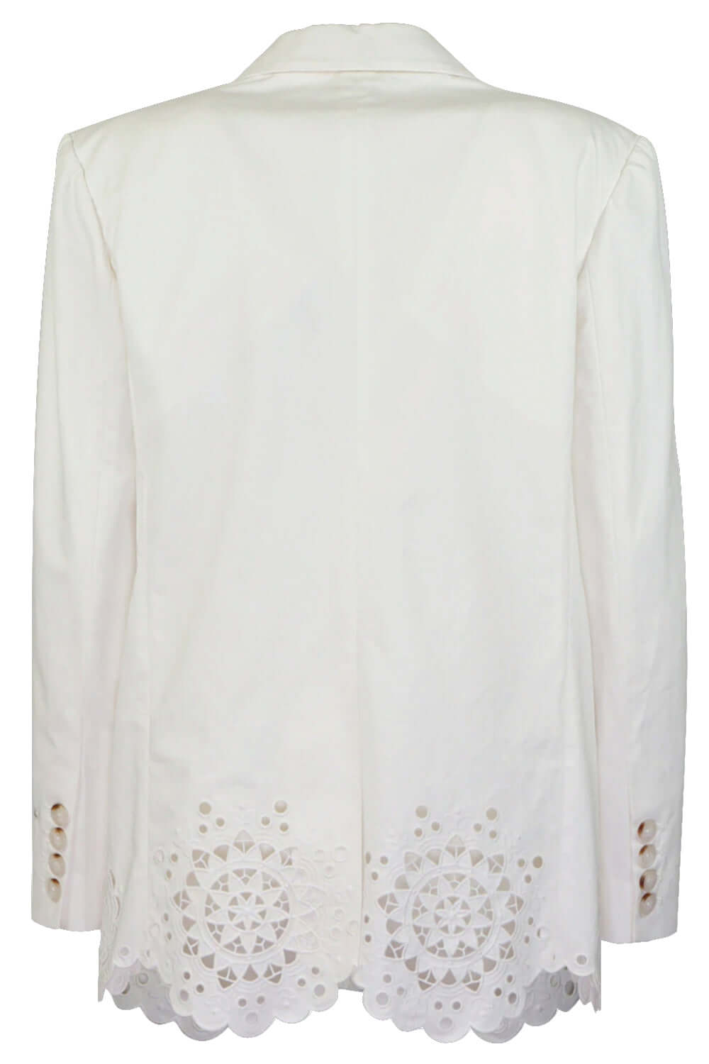 Blazer in cotone con ricamo sangallo - ISABELLE BLANCHE Giacca ISABELLE BLANCHE   