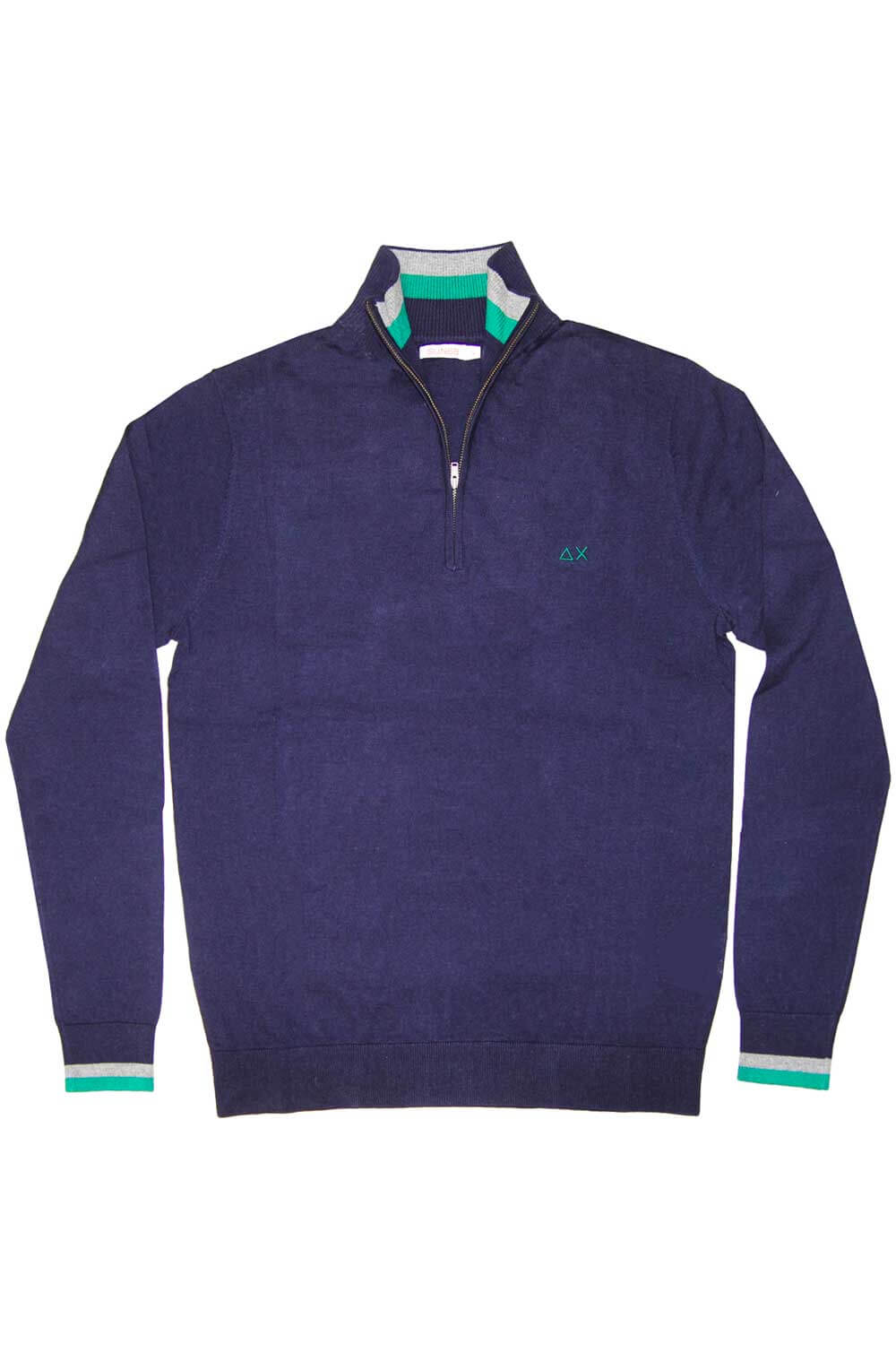 Maglia Maglioncino Sun68 Maglia Con Zip SUN68 K40118-07-Blu-M