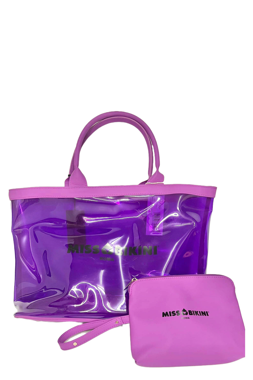 MISSBIKINI Borsa in gomma trasparente