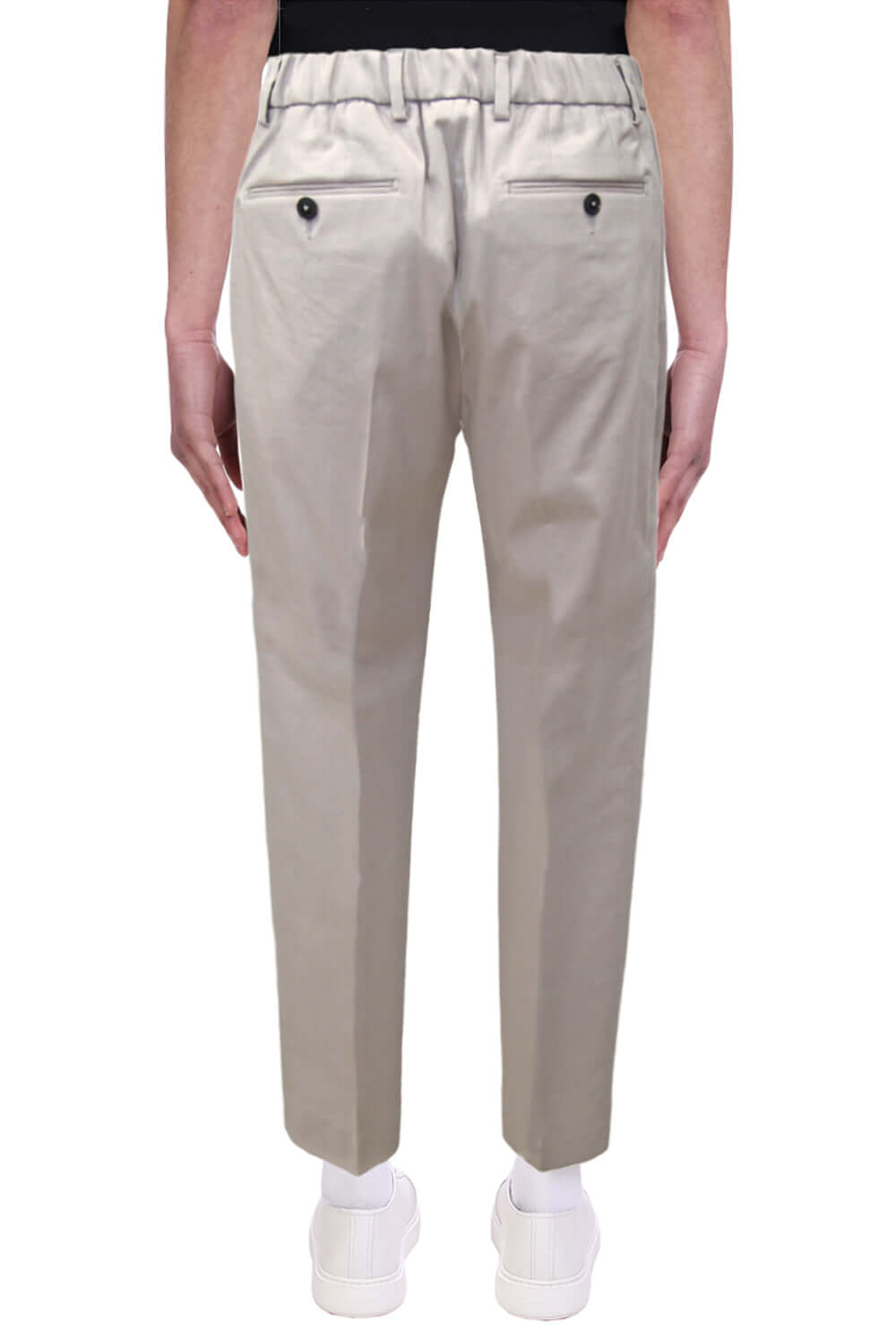 Pantalone con pence ed elastico - BE ABLE BE ABLE