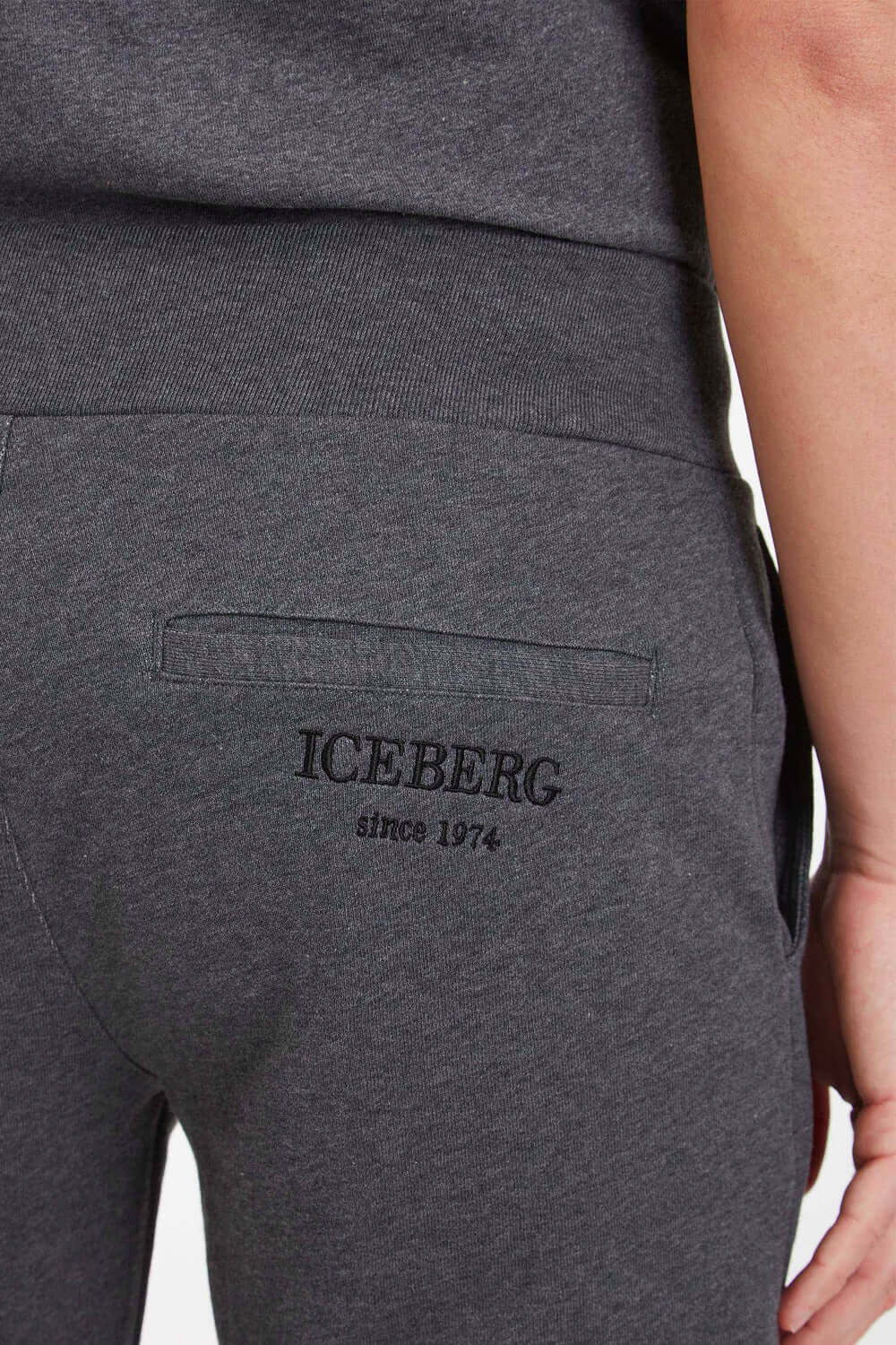 Pantaloni sportivi con logo ricamato - ICEBERG Pantalone ICEBERG   