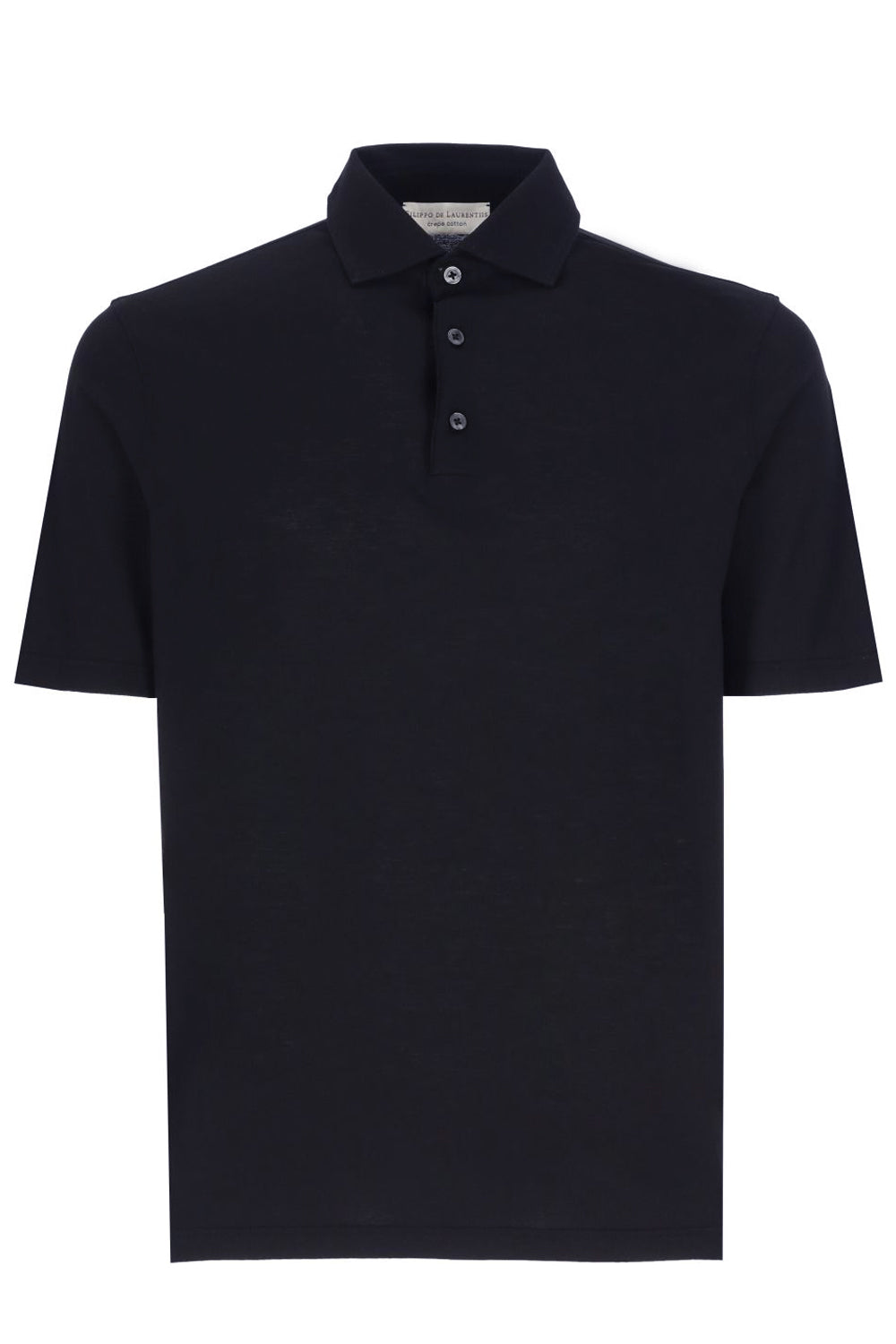 FILIPPO DE LAURENTIIS Polo in crepe FILIPPO DE LAURENTIIS