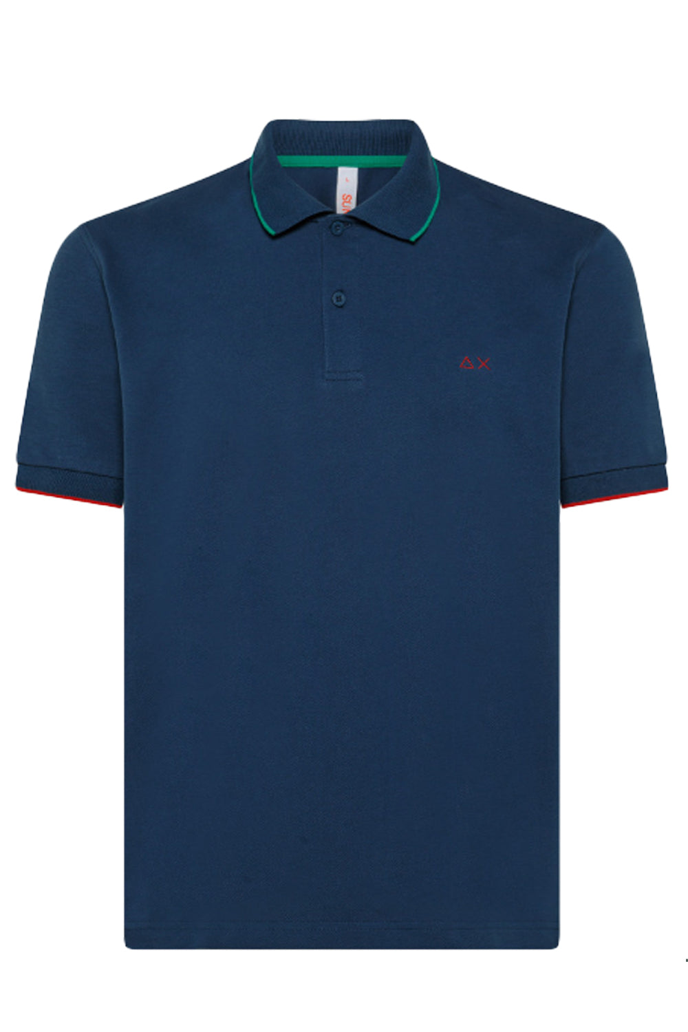 SUN68 Polo small stripes