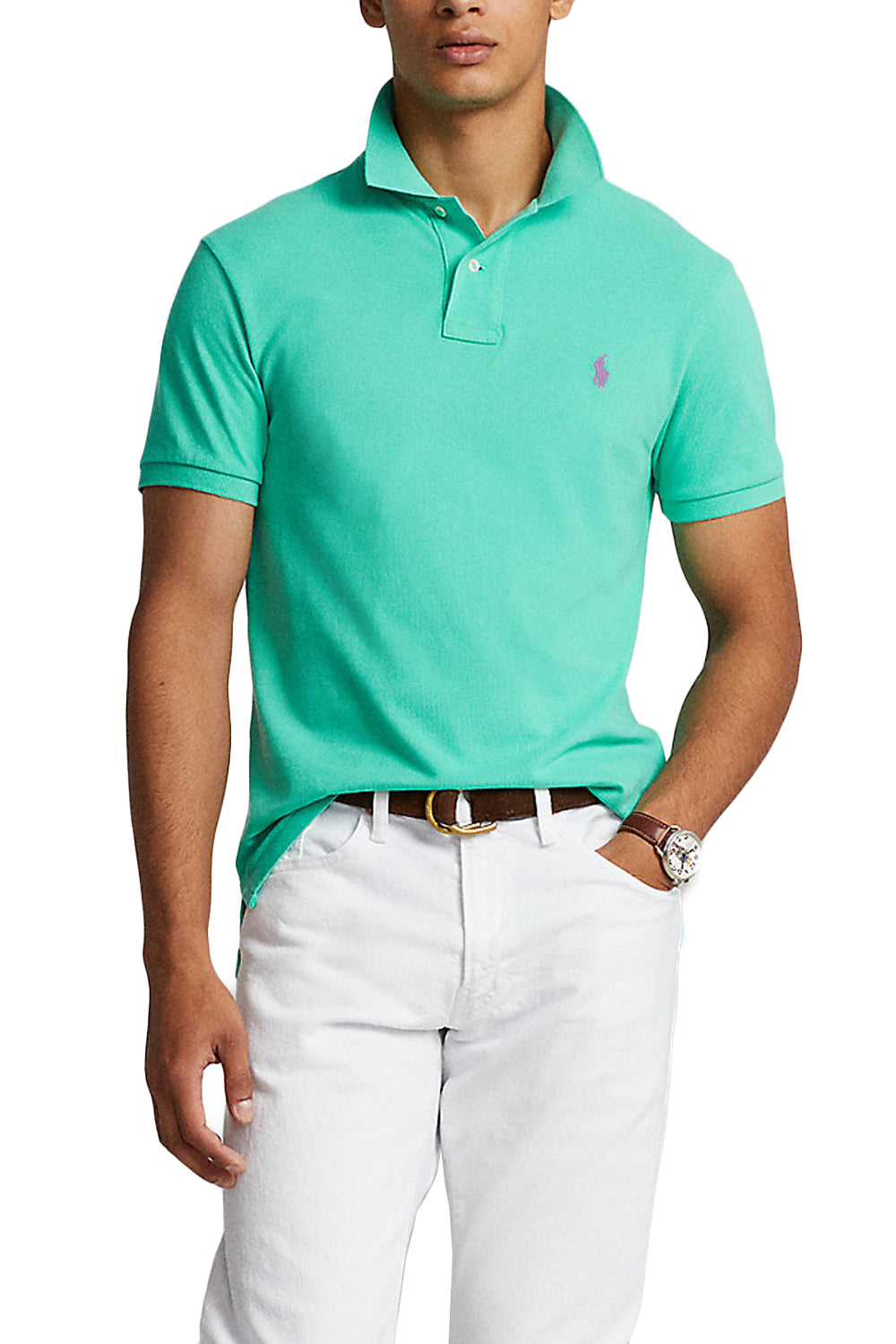 POLO RALPH LAUREN Polo in piqué Custom Slim-Fit POLO RALPH LAUREN