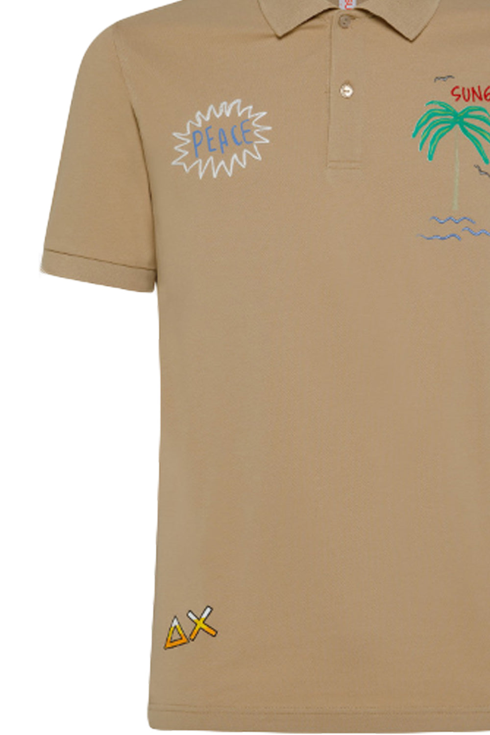 SUN 68 Polo embroidery fancy