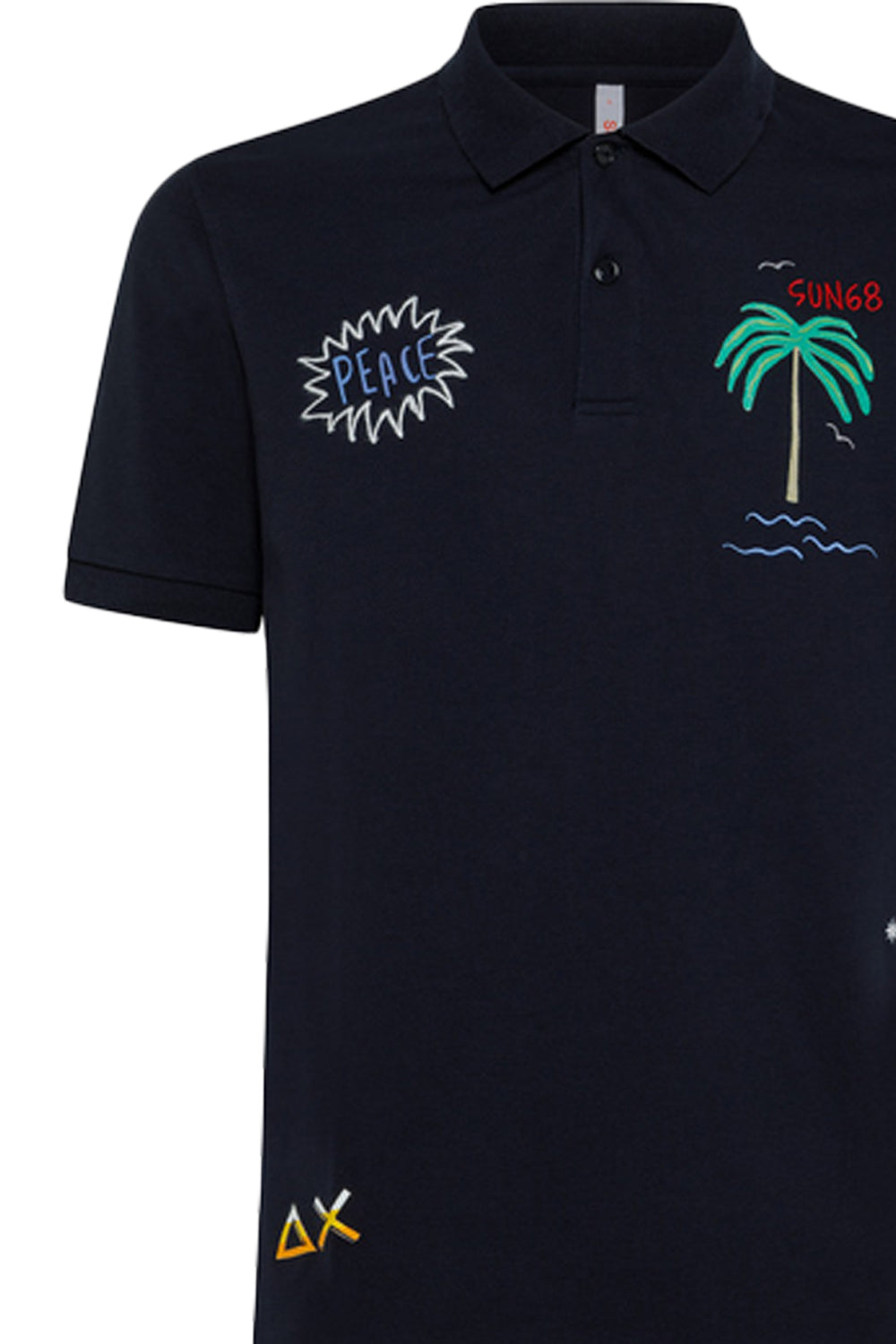 SUN 68 Polo embroidery fancy