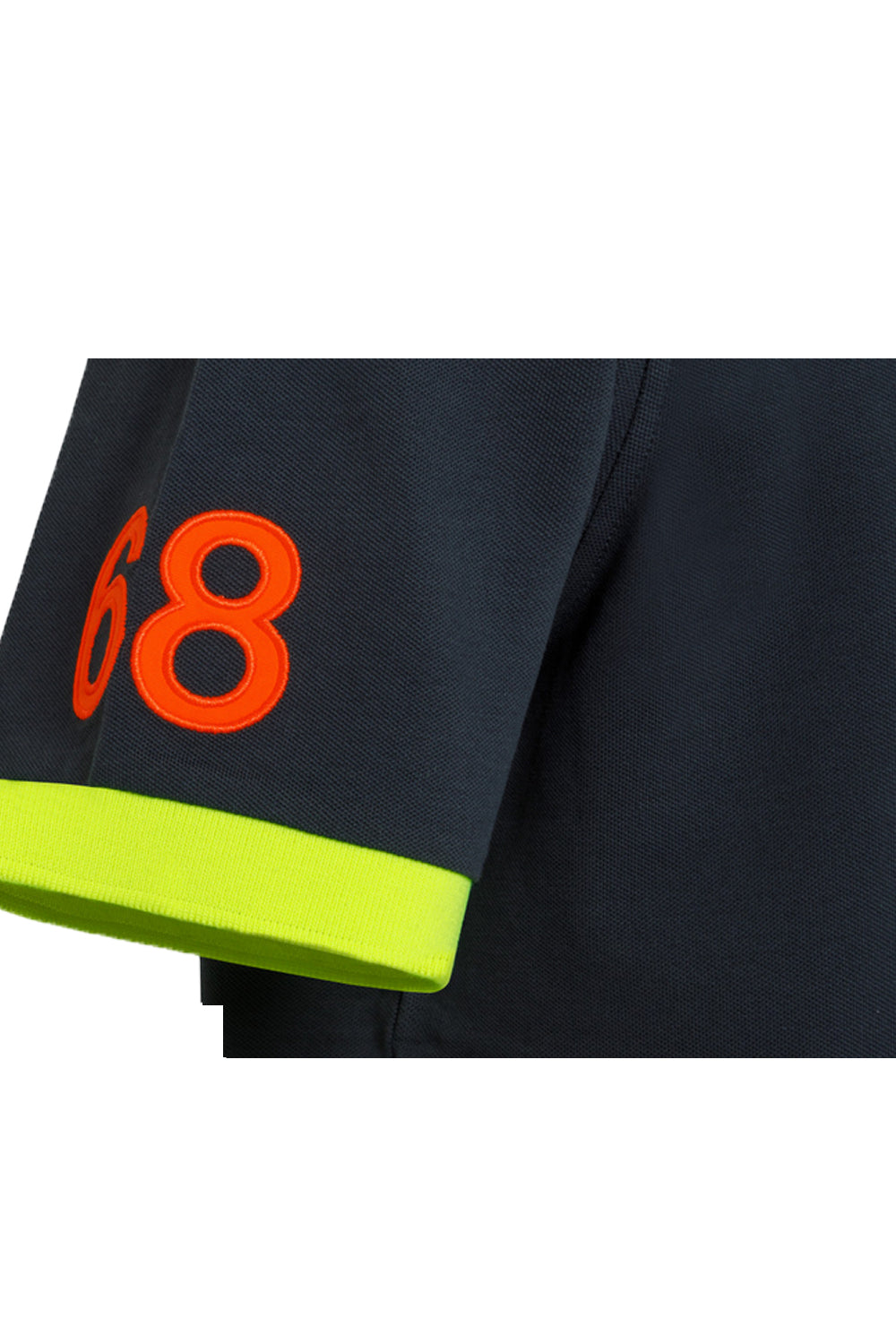 SUN 68 Polo logo fluo