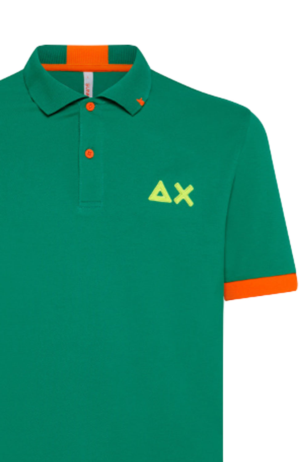 SUN 68 Polo logo fluo