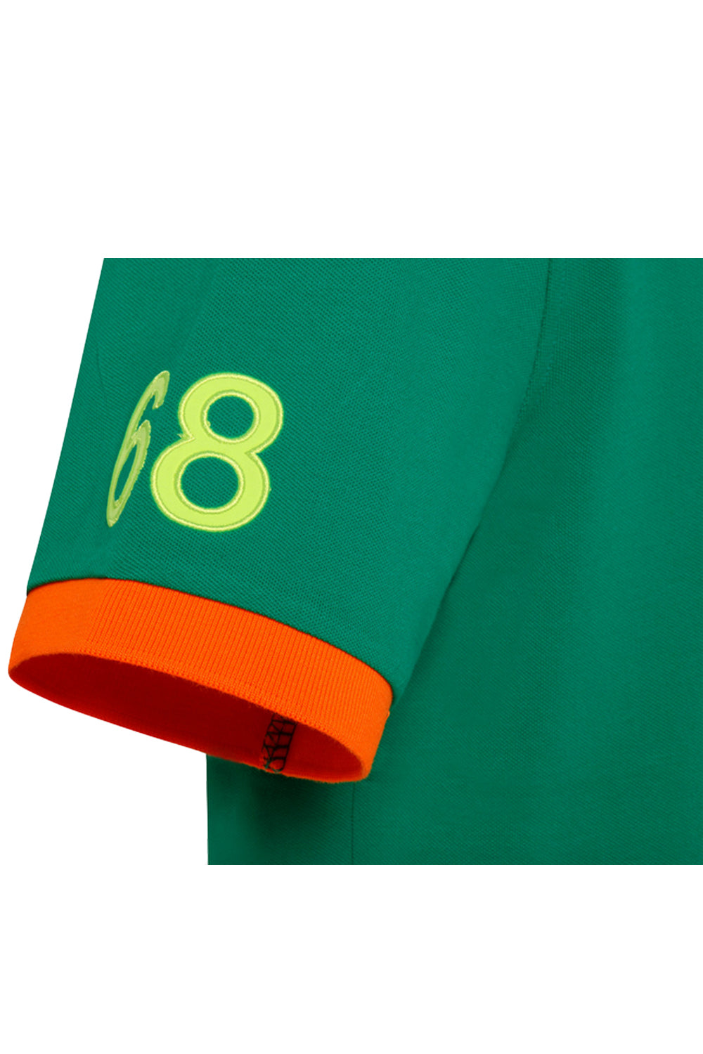 SUN 68 Polo logo fluo