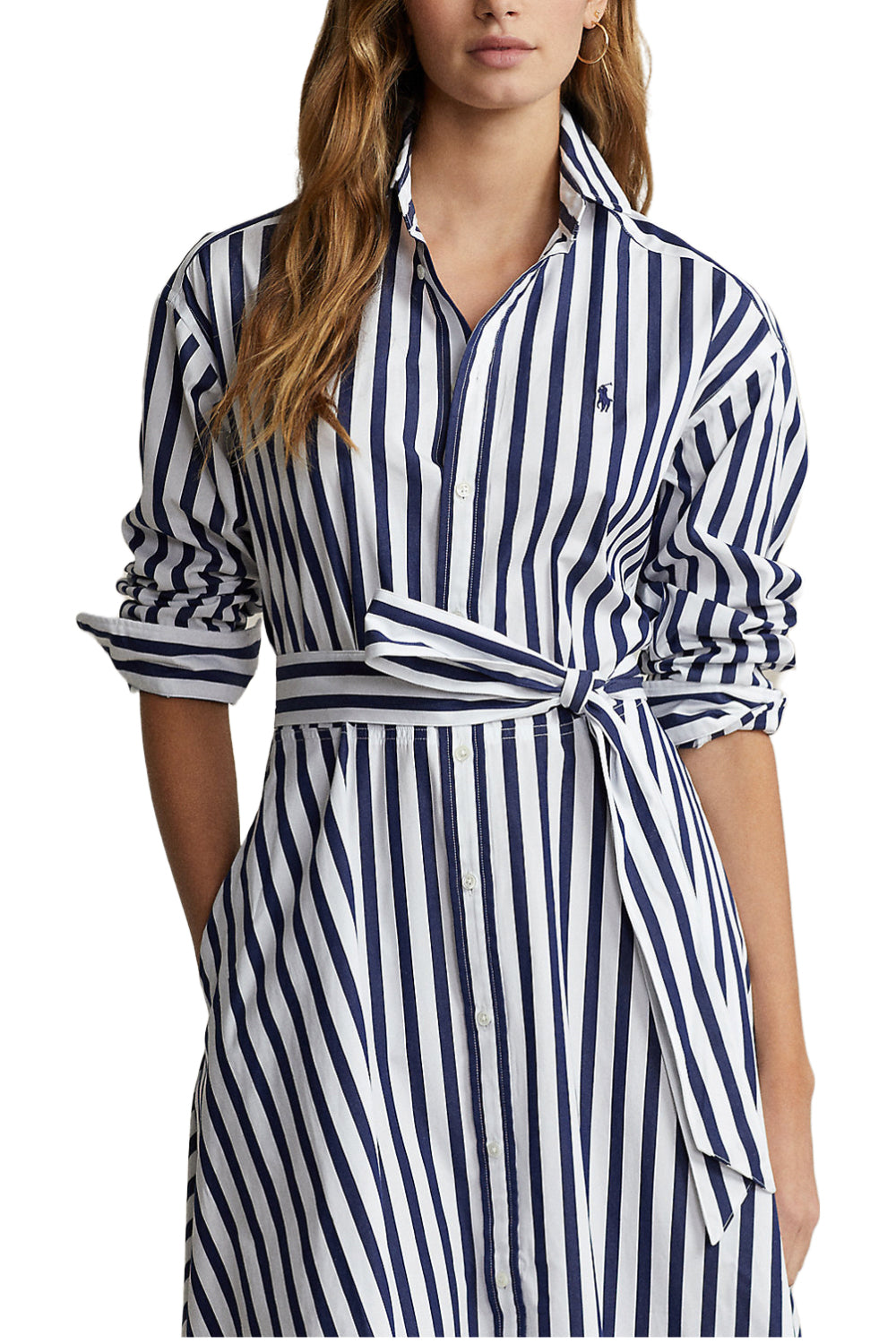 POLO RALPH LAUREN Chemisier a righe con cintura POLO RALPH LAUREN