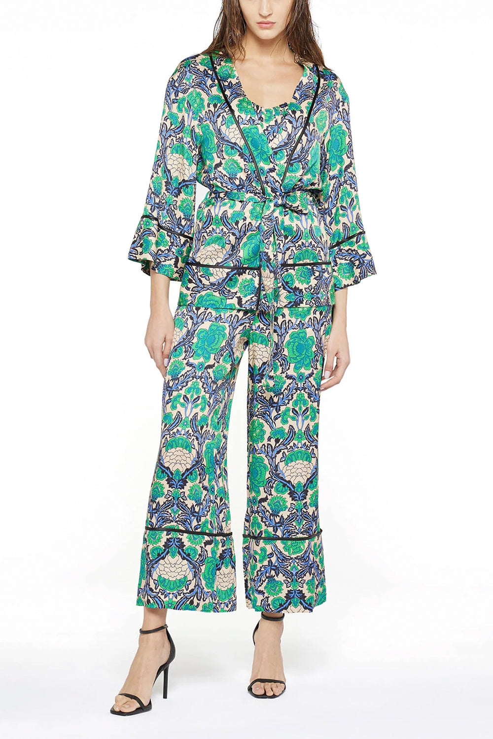 SIMONA CORSELLINI Giacca kimono con stampa SIMONA CORSELLINI