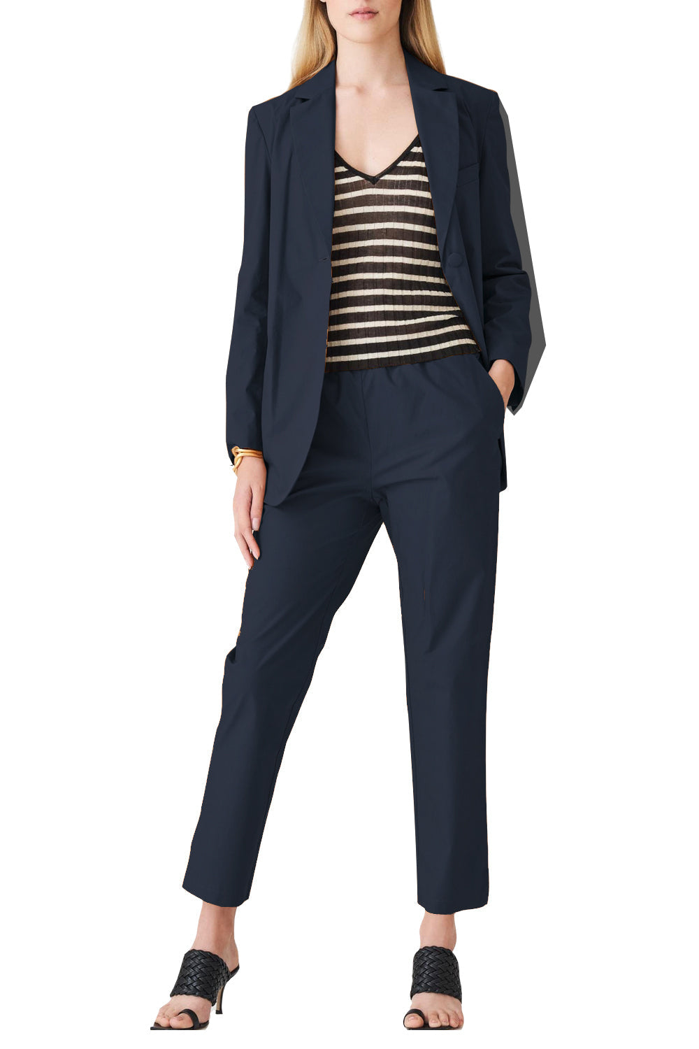 Tailleurs in cotone con pantalone con elastico - SUOLI