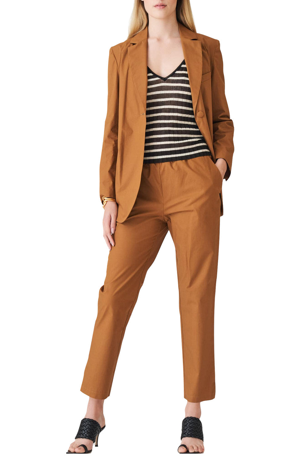 Tailleurs in cotone con pantalone con elastico - SUOLI Tailleur SUOLI   