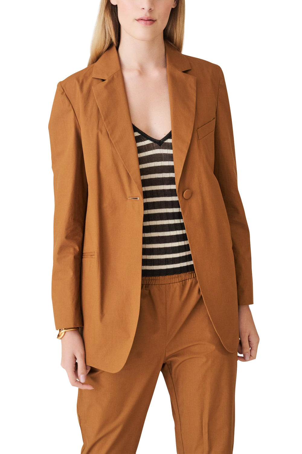 Tailleurs in cotone con pantalone con elastico - SUOLI