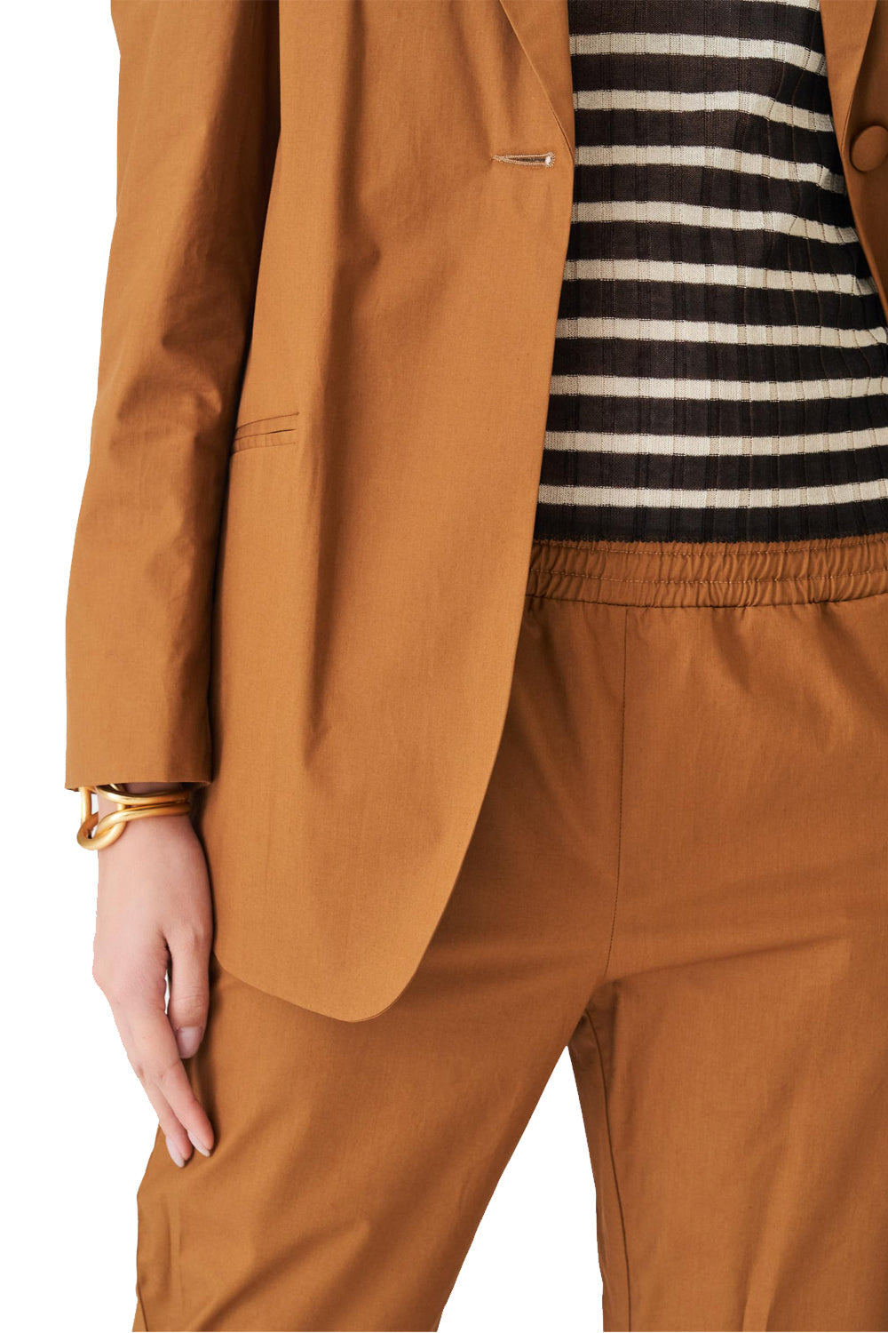 Tailleurs in cotone con pantalone con elastico - SUOLI