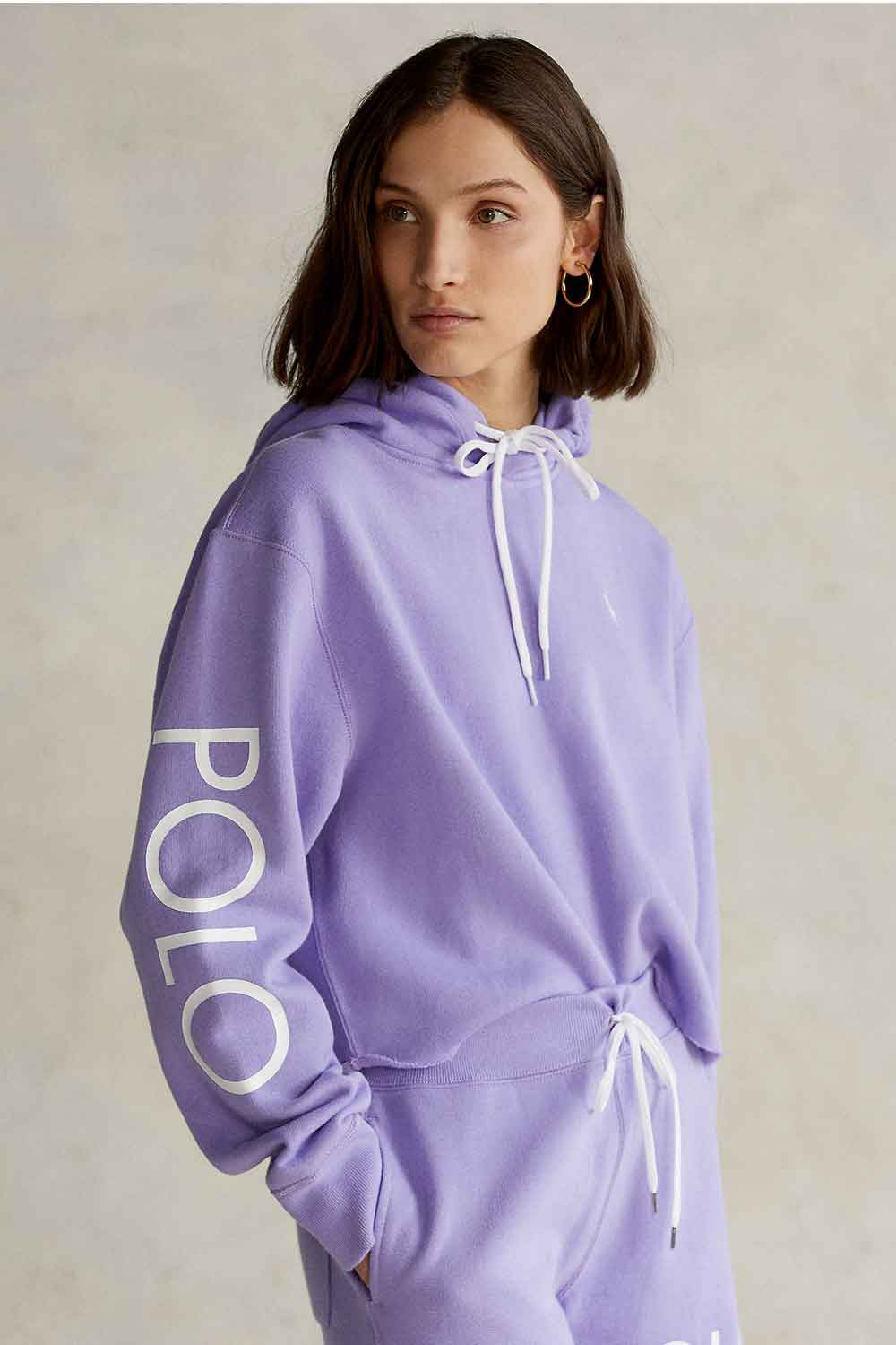 Felpa crop con stampa sulla manica - POLO RALPH LAURERN POLO RALPH LAUREN