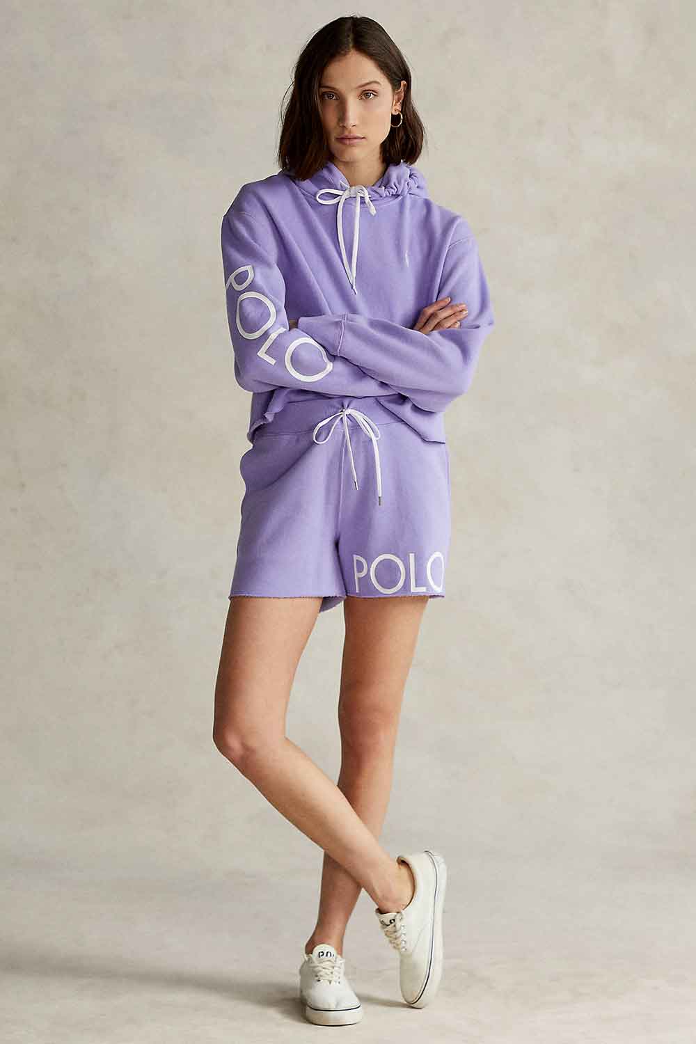 Felpa crop con stampa sulla manica - POLO RALPH LAURERN POLO RALPH LAUREN