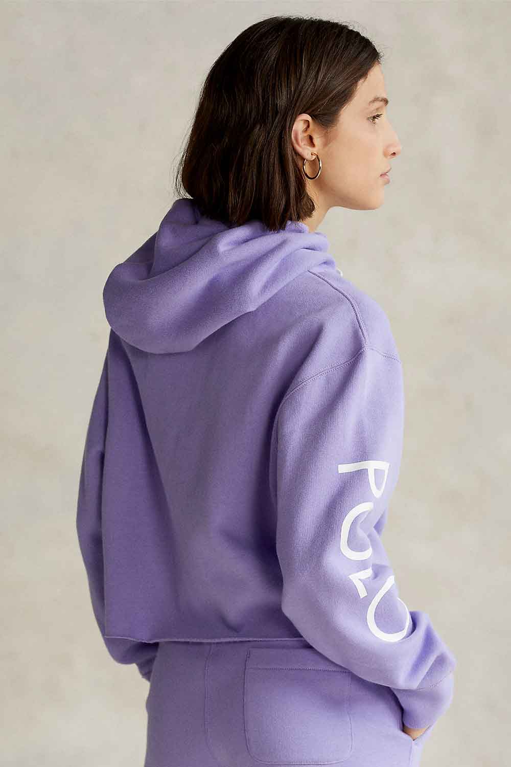 Felpa crop con stampa sulla manica - POLO RALPH LAURERN POLO RALPH LAUREN