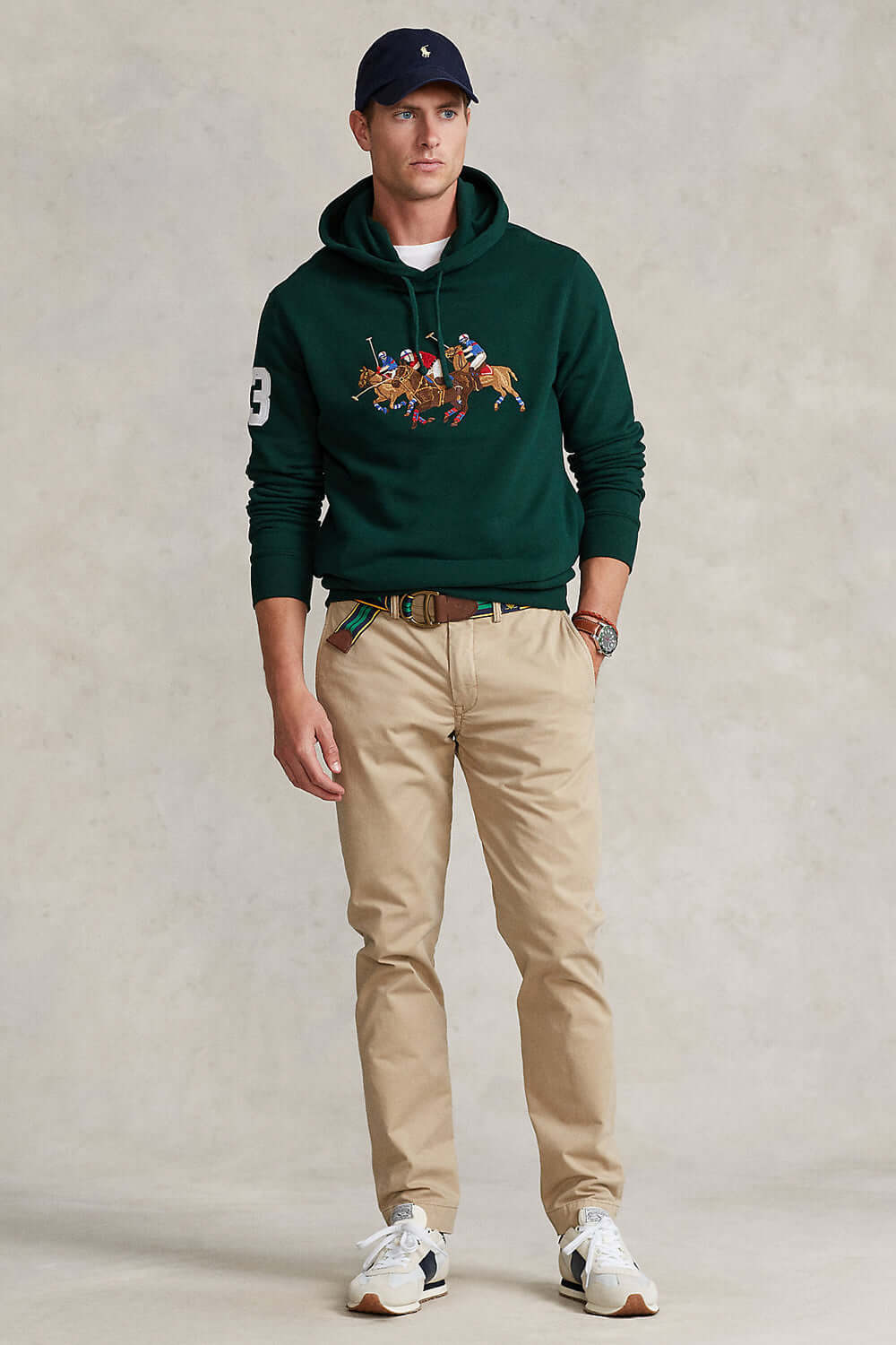 Felpa con motivo pony triplo - POLO RALPH LAUREN Felpa POLO RALPH LAUREN   