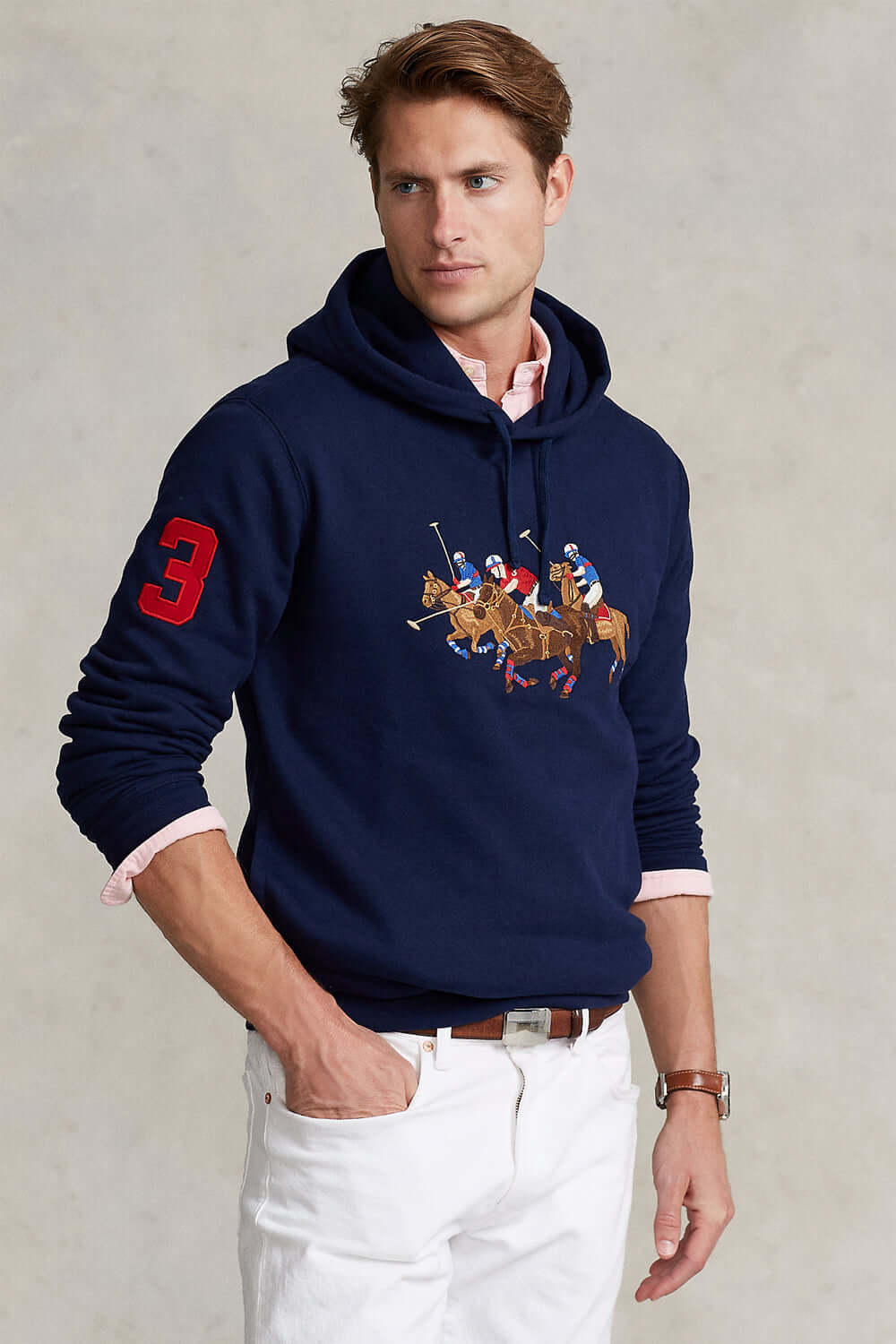 Felpa con motivo pony triplo - POLO RALPH LAUREN Felpa POLO RALPH LAUREN   