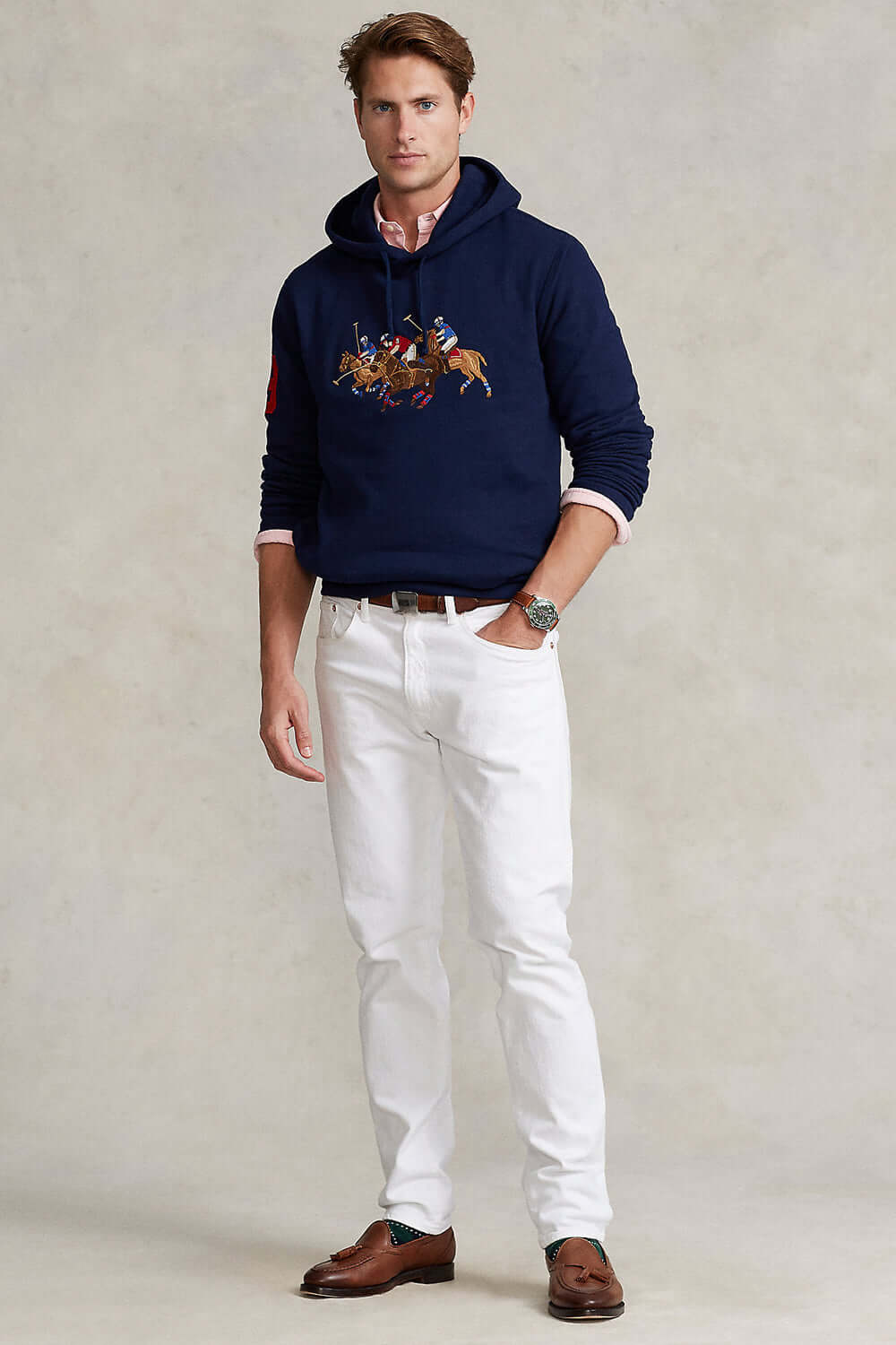 Felpa con motivo pony triplo - POLO RALPH LAUREN Felpa POLO RALPH LAUREN   