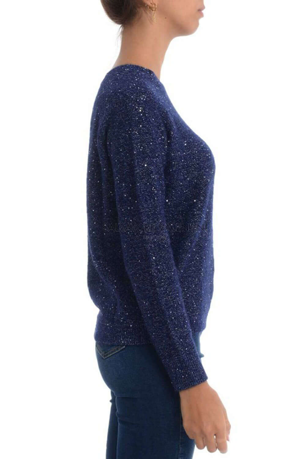 Maglia girocollo in lana glitter - SUN 68 Maglia SUN 68   